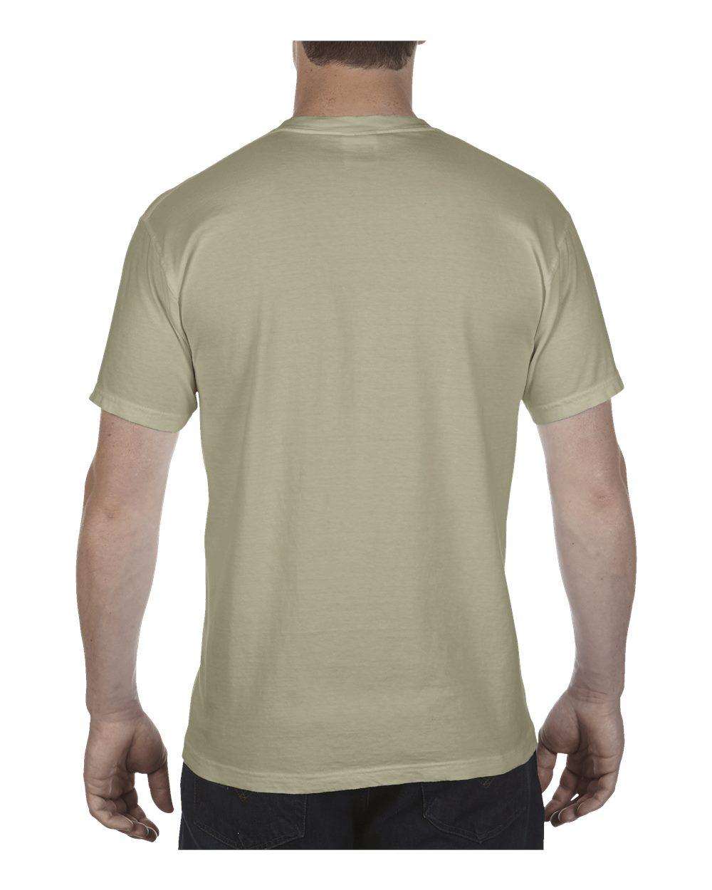 6030 Comfort Colors 100% Cotton Garment-Dyed Pocket T-Shirt - Back Image