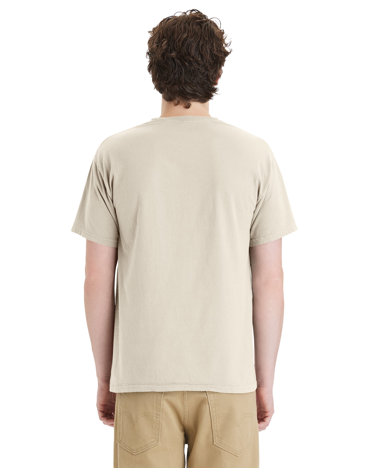 CW100 ComfortWash by Hanes Garment-Dyed Tearaway T-Shirt - Back Image