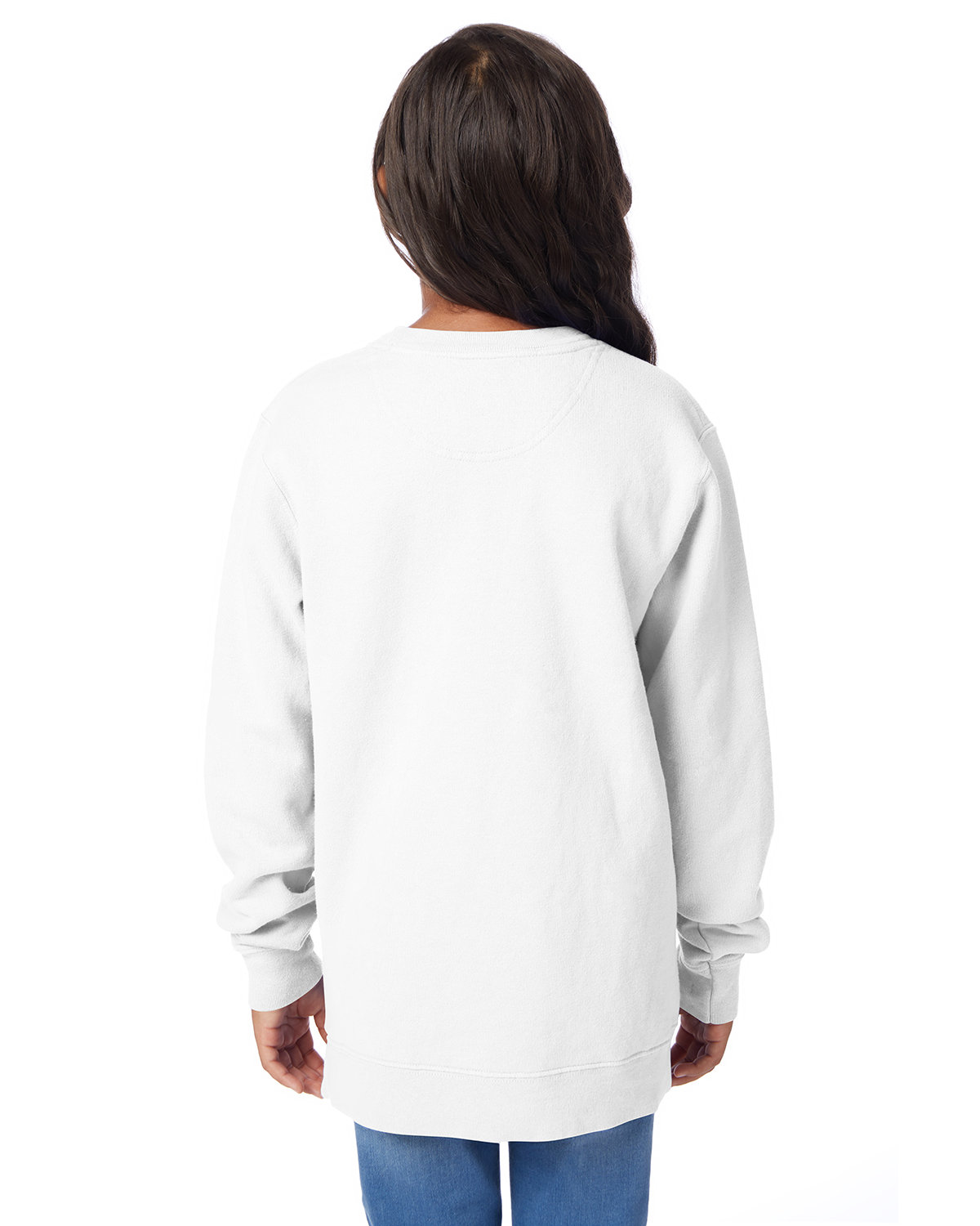 GDH475 ComfortWash by Hanes Youth Fleece Sweatshirt - Back Image