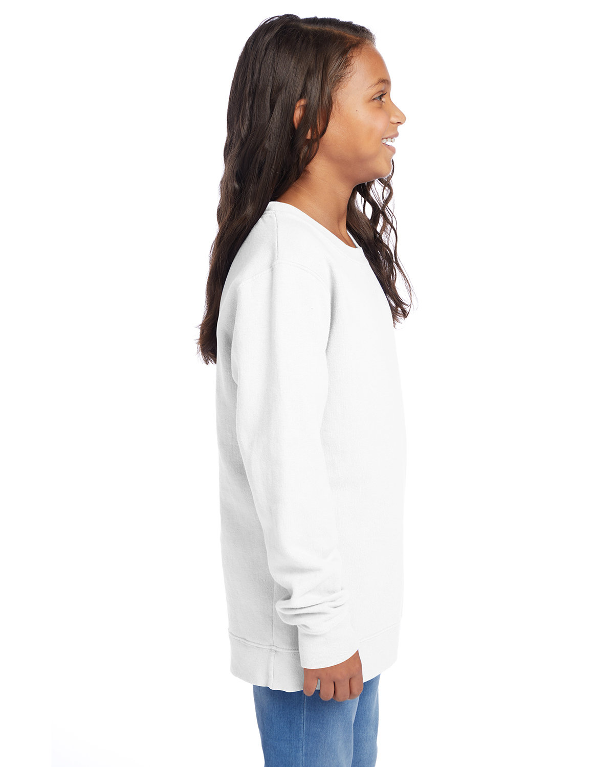 GDH475 ComfortWash by Hanes Youth Fleece Sweatshirt - Siide Image