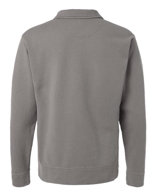 GDH490 ComfortWash by Hanes Unisex Garment Dye Polo Collar Sweatshirt - Back Image
