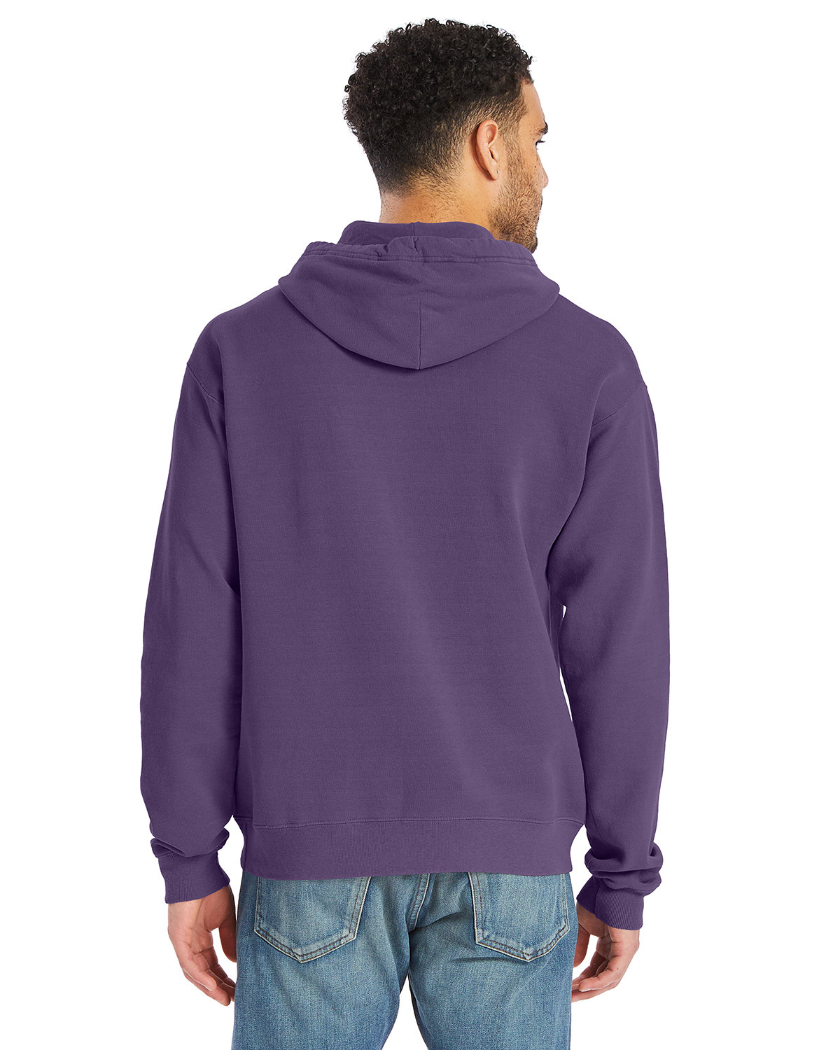 GDH450 ComfortWash by Hanes Unisex Pullover Hooded Sweatshirt - Back Image