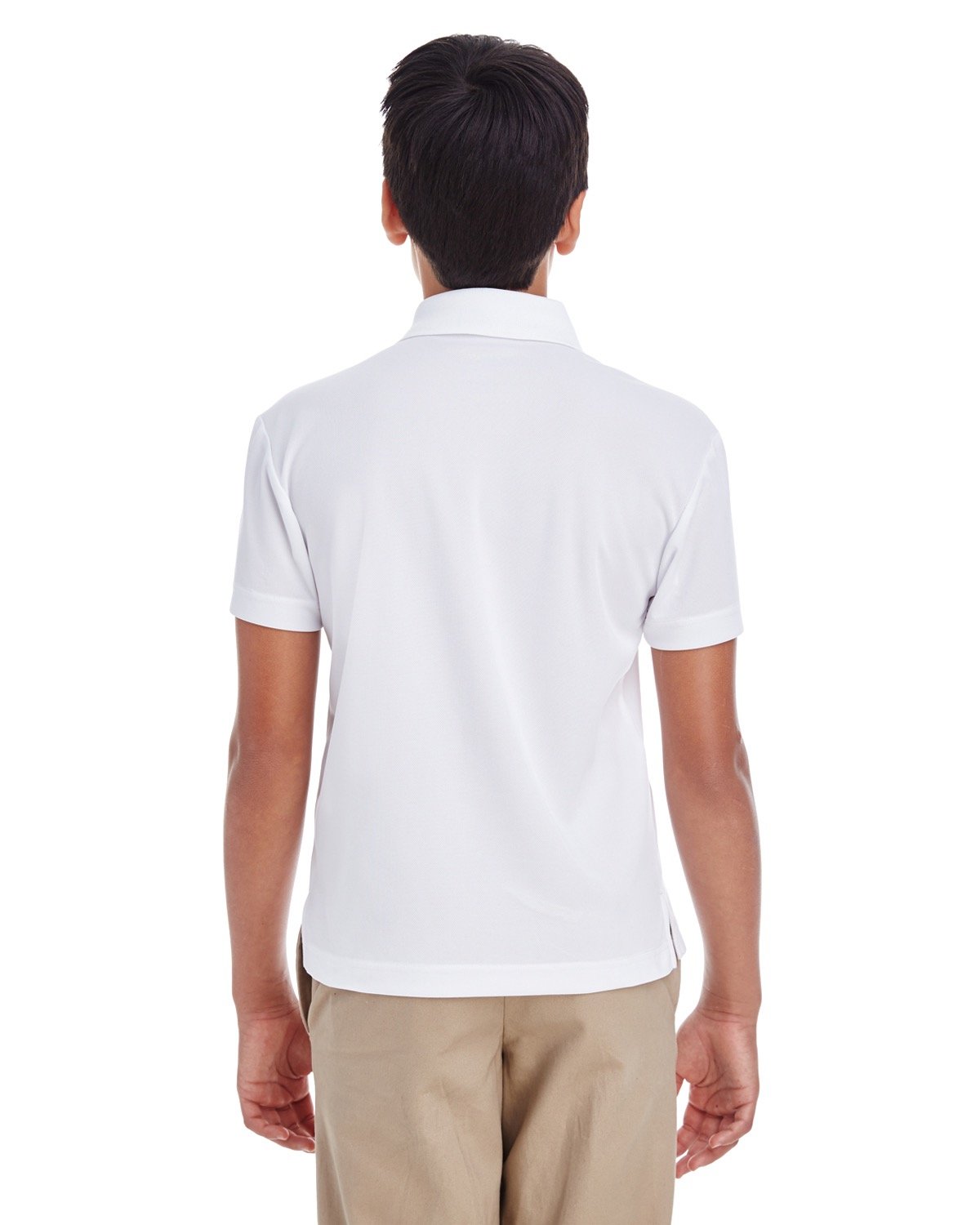 88181Y Core 365 Youth Origin Performance Piqué Polo - Back Image