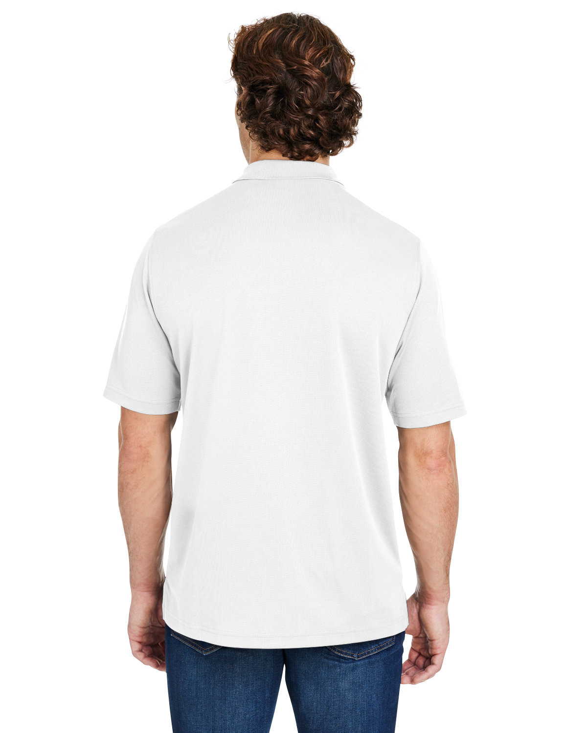 CE104 Core 365 Mens Market Snag Protect Mesh Polo - Back Image