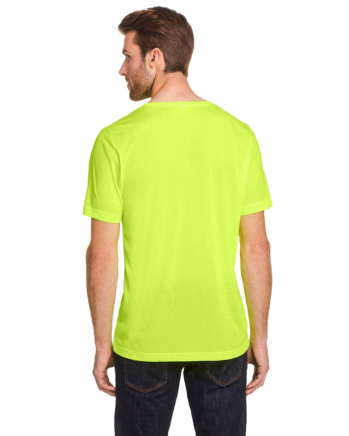 CE111T Core 365 Adult Tall Fusion ChromaSoft Performance T-Shirt - Back Image