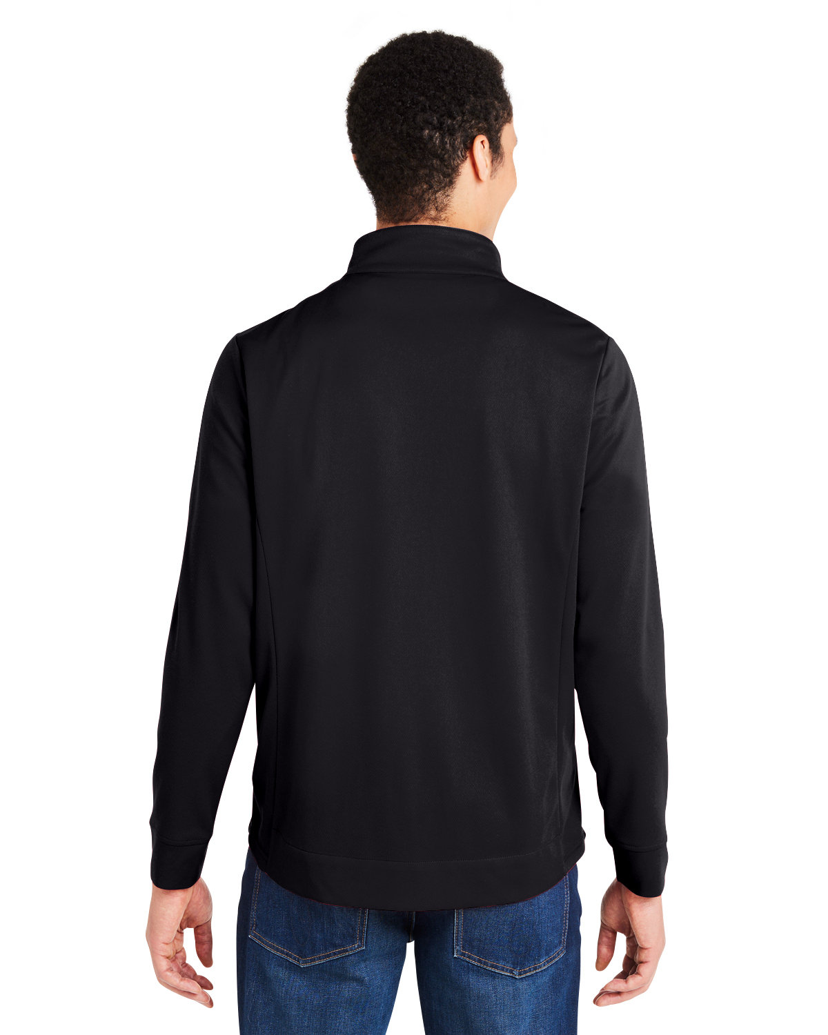CE404 Core 365 Mens Market Snag Protect Mesh Colorblock Quarter-Zip CE404 Core 365 Mens Market Snag Protect Mesh Colorblock Quarter-Zip - Back Image
