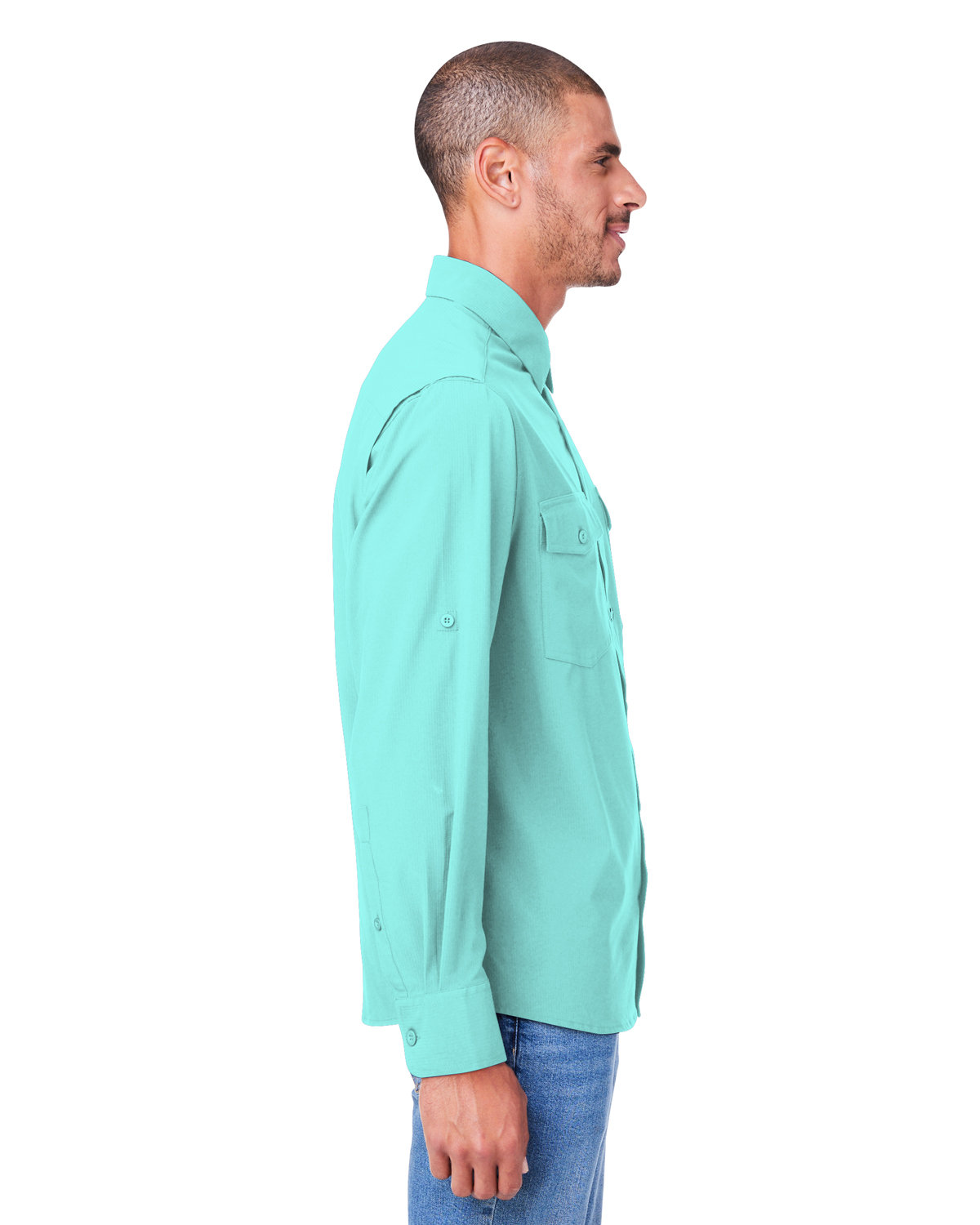 CE510L Core 365 Mens Ultra UVP Long-Sleeve Marina Shirt - Siide Image
