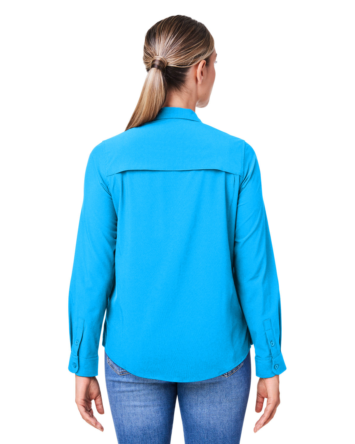 CE510LW Core 365 Ladies Ultra UVP? Long-Sleeve Marina Shirt CE510LW Core 365 Ladies Ultra UVP? Long-Sleeve Marina Shirt - Back Image