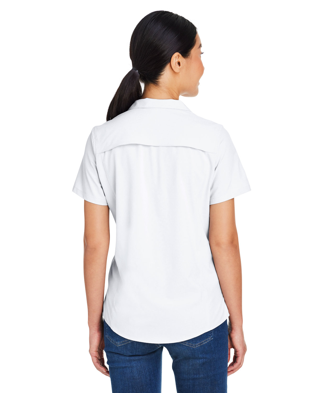 CE510W Core 365 Ladies Ultra UVP? Marina Shirt - Back Image