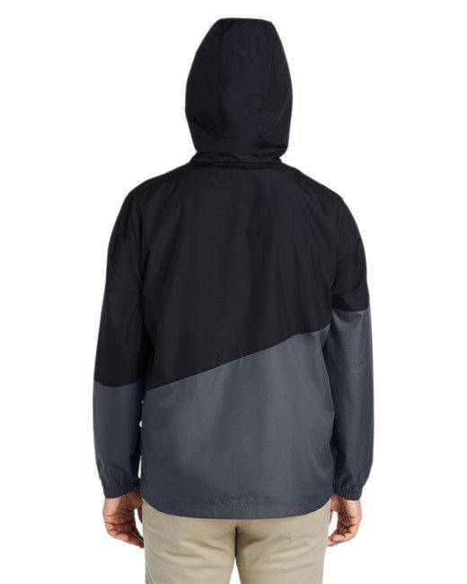 CE710 Core 365 Unisex Techno Lite Colorblock Windbreaker - Back Image