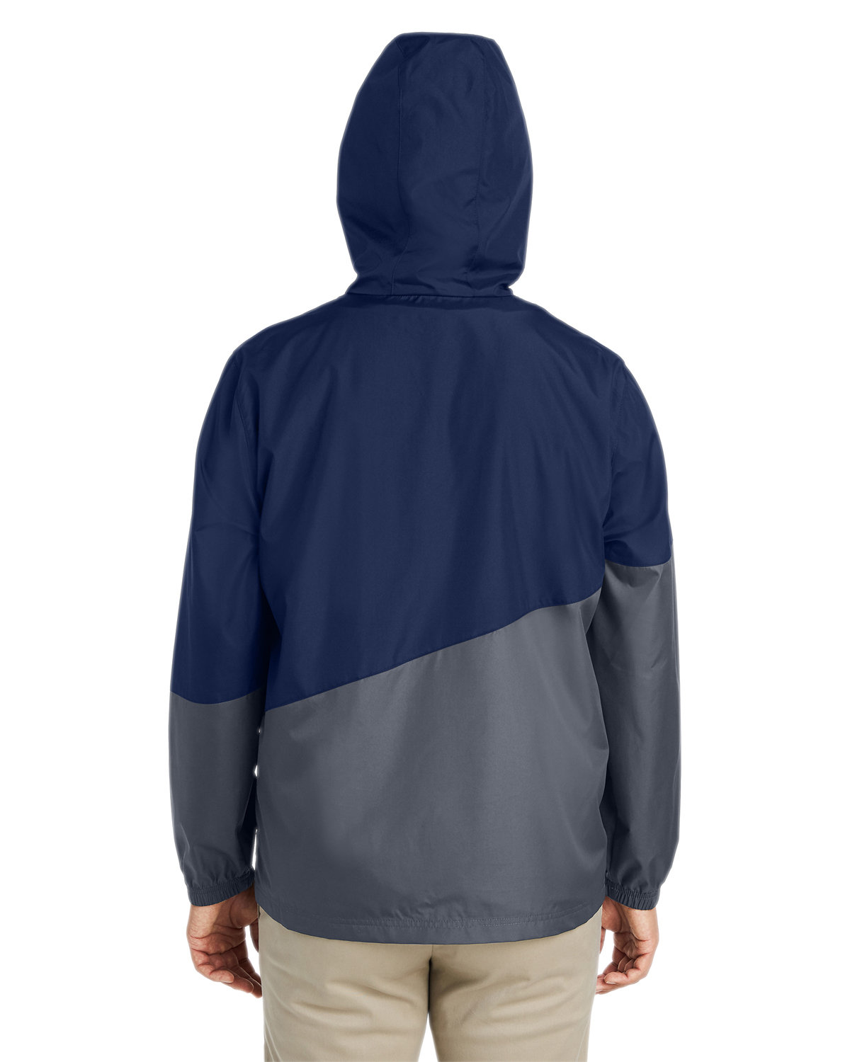 CE710 Core 365 Unisex Techno Lite Colorblock Windbreaker - Back Image