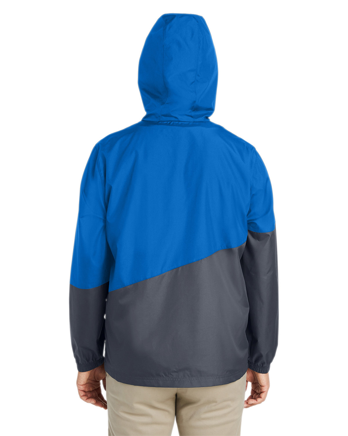 CE710 Core 365 Unisex Techno Lite Colorblock Windbreaker - Back Image
