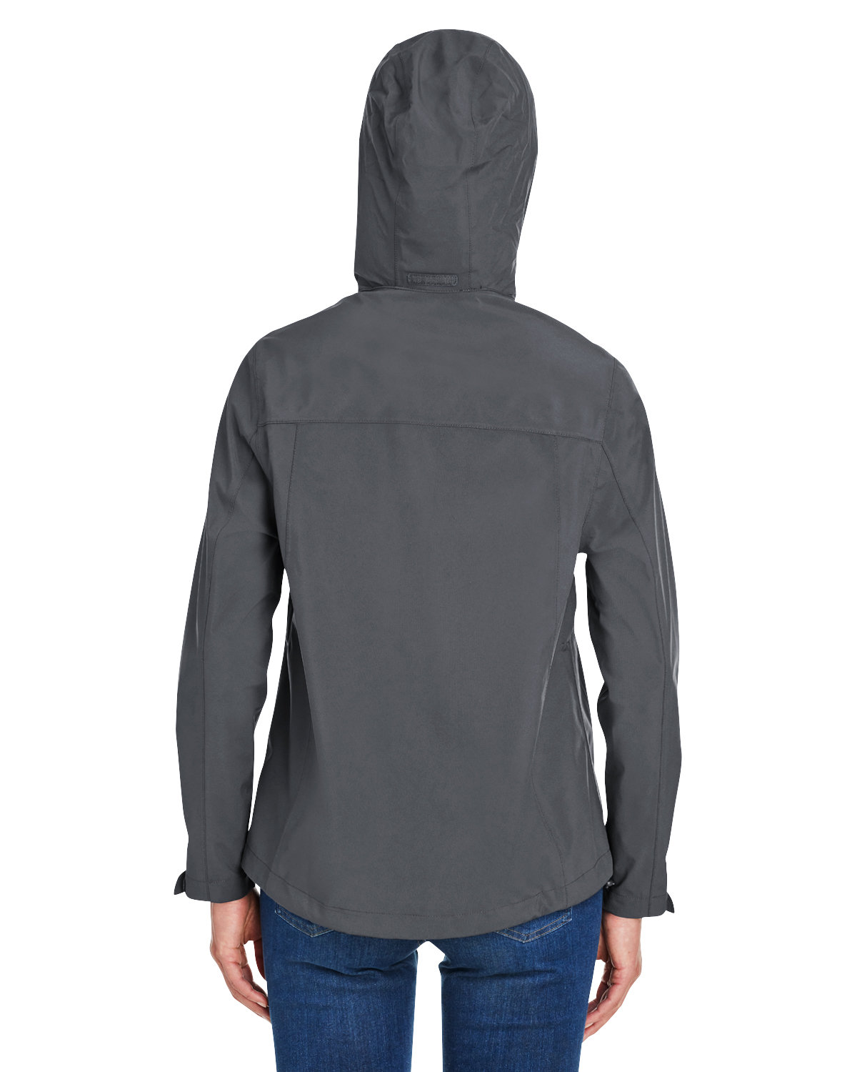CE712W Core 365 Ladies Barrier Packable Rain Jacket - Back Image