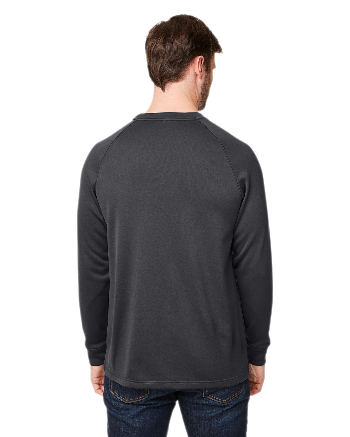 CE800 Core 365 Unisex Fusion ChromaSoft Fleece Crew Pullover - Back Image