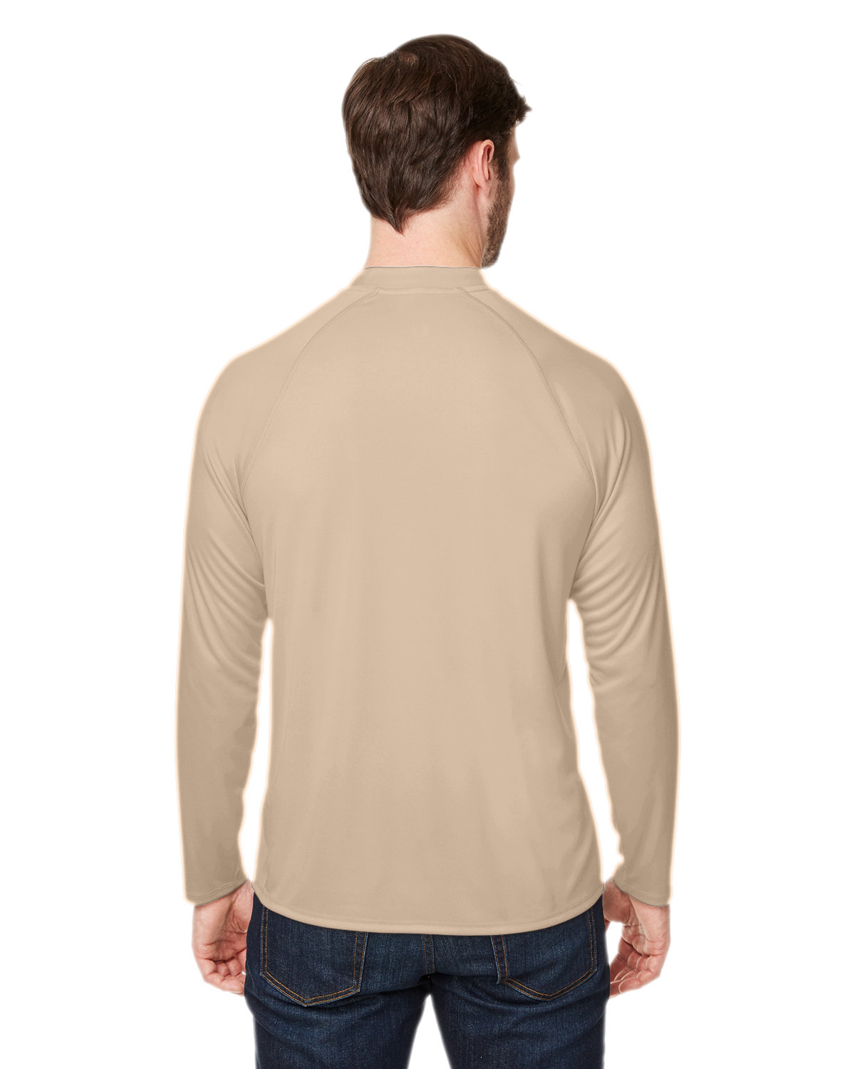CE110 Core 365 Unisex Ultra UVP Long-Sleeve Raglan T-Shirt - Back Image