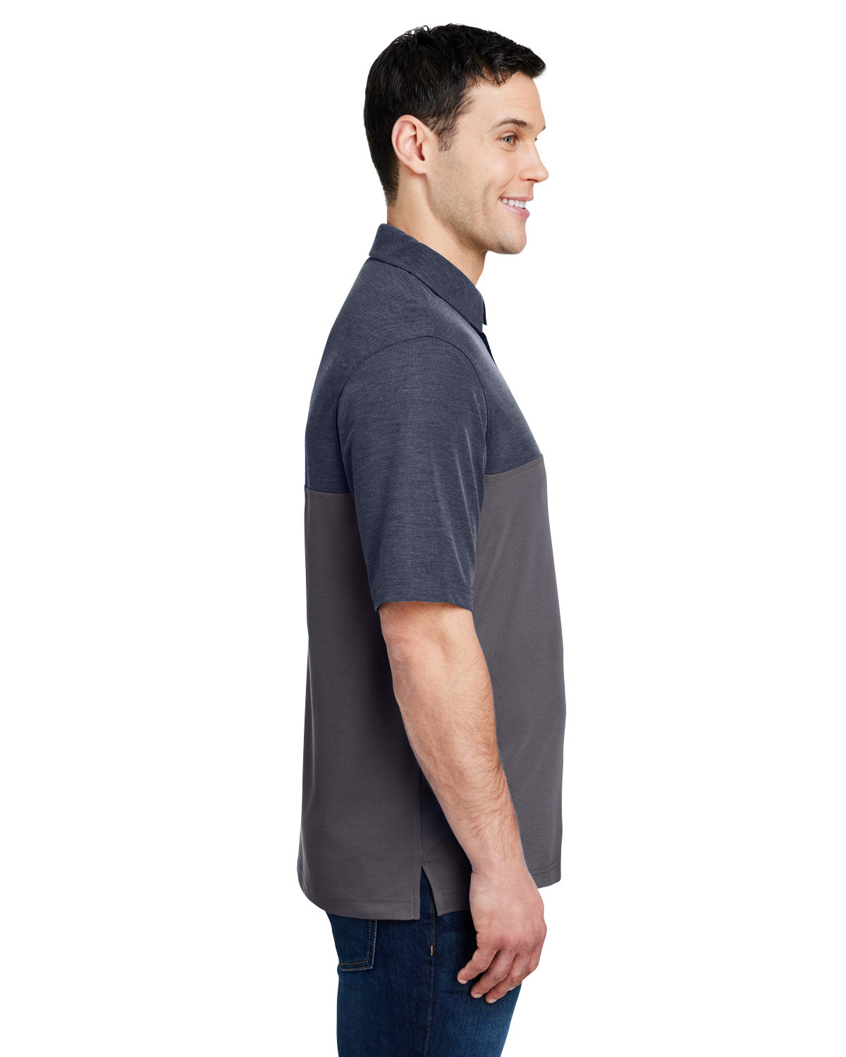 CE112C Core 365 Mens Fusion ChromaSoft Colorblock Polo - Siide Image