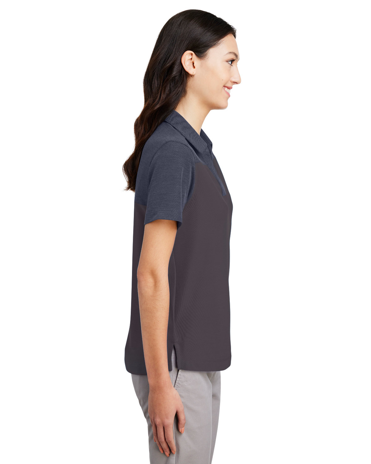 CE112CW Core 365 Ladies Fusion ChromaSoft Colorblock Polo - Siide Image