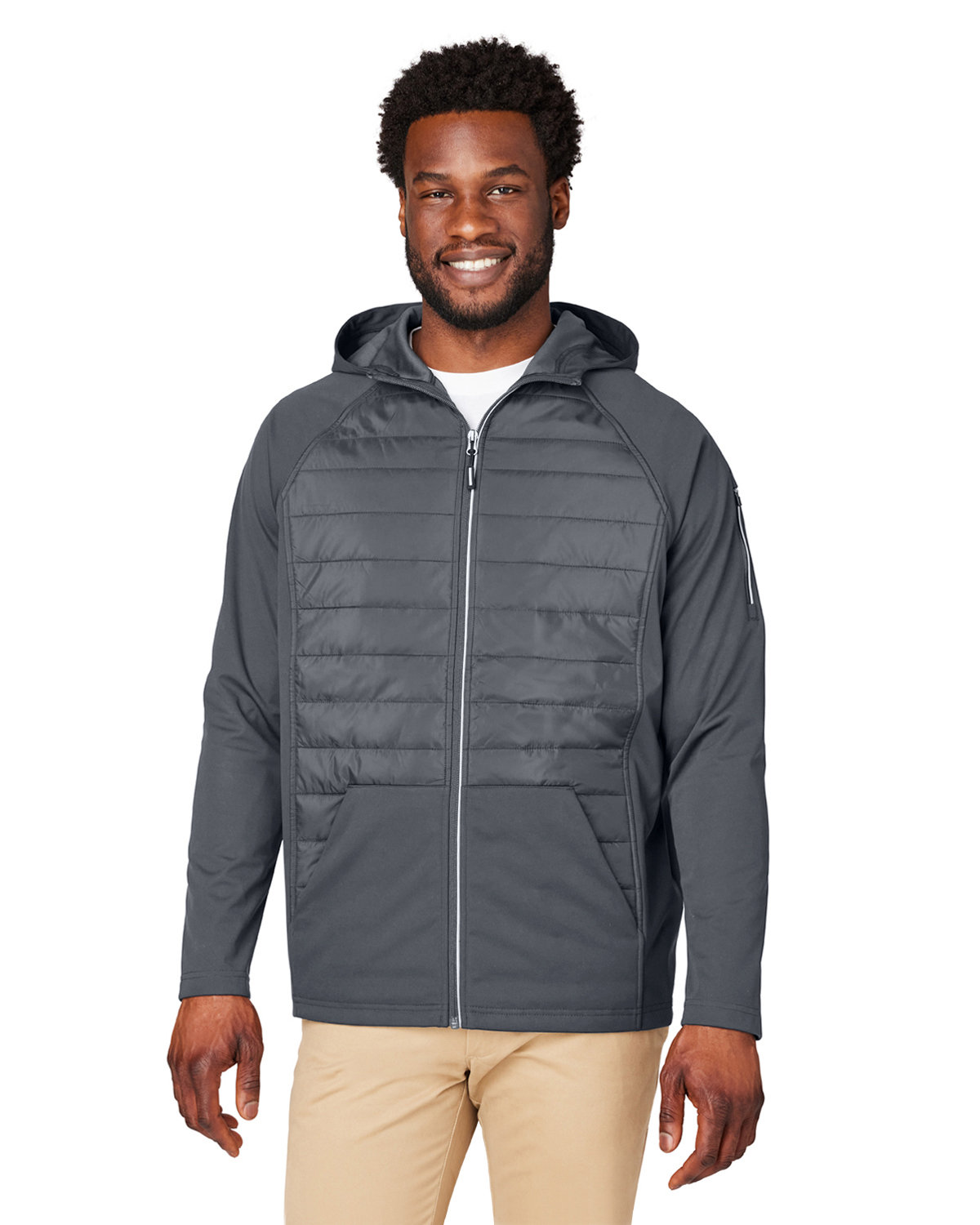 CE808 Core 365 Unisex Techno Lite Hybrid Hooded Jacket