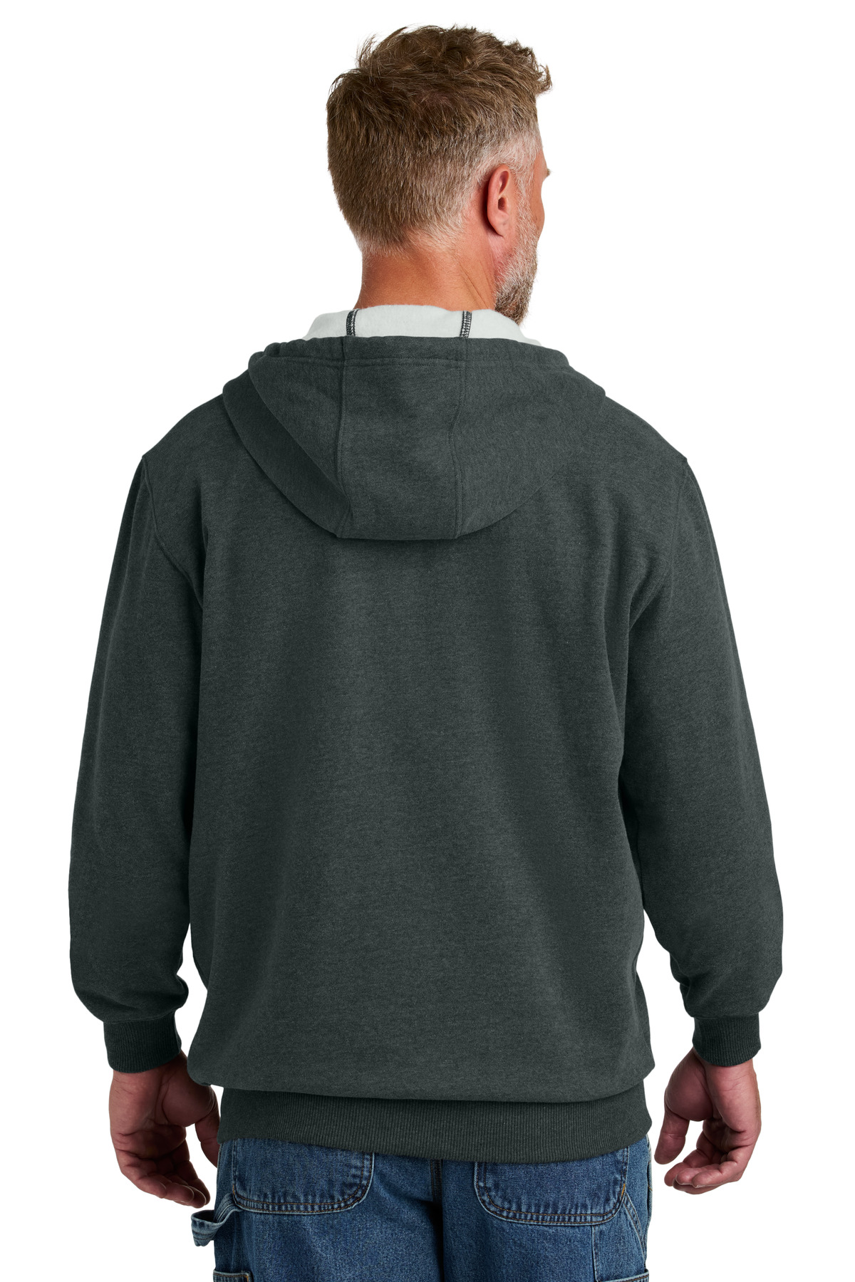 CSF631 CornerStone Tough Fleece Full-Zip Hoodie CSF631 CornerStone Tough Fleece Full-Zip Hoodie - Back Image