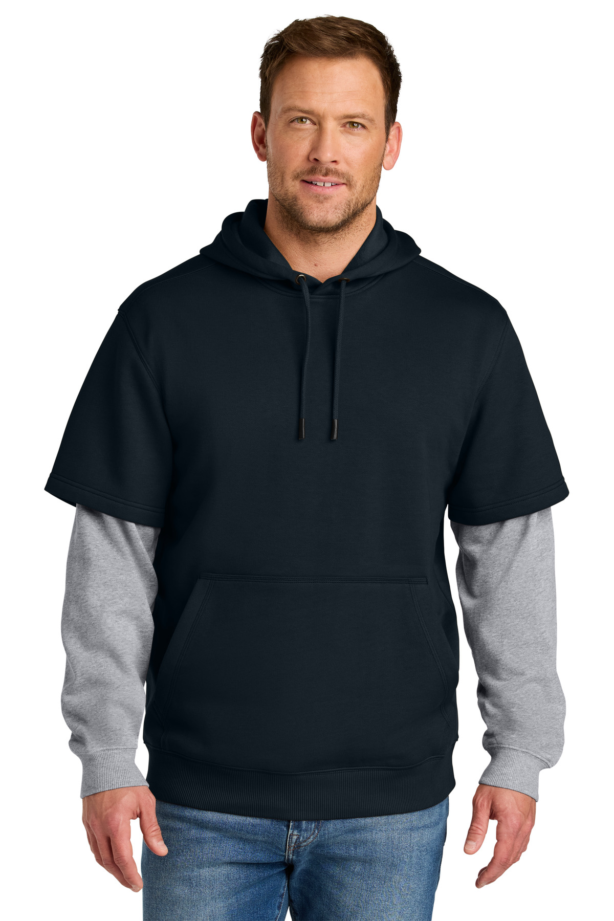 CSF632 CornerStone Tough Fleece Layered Hoodie