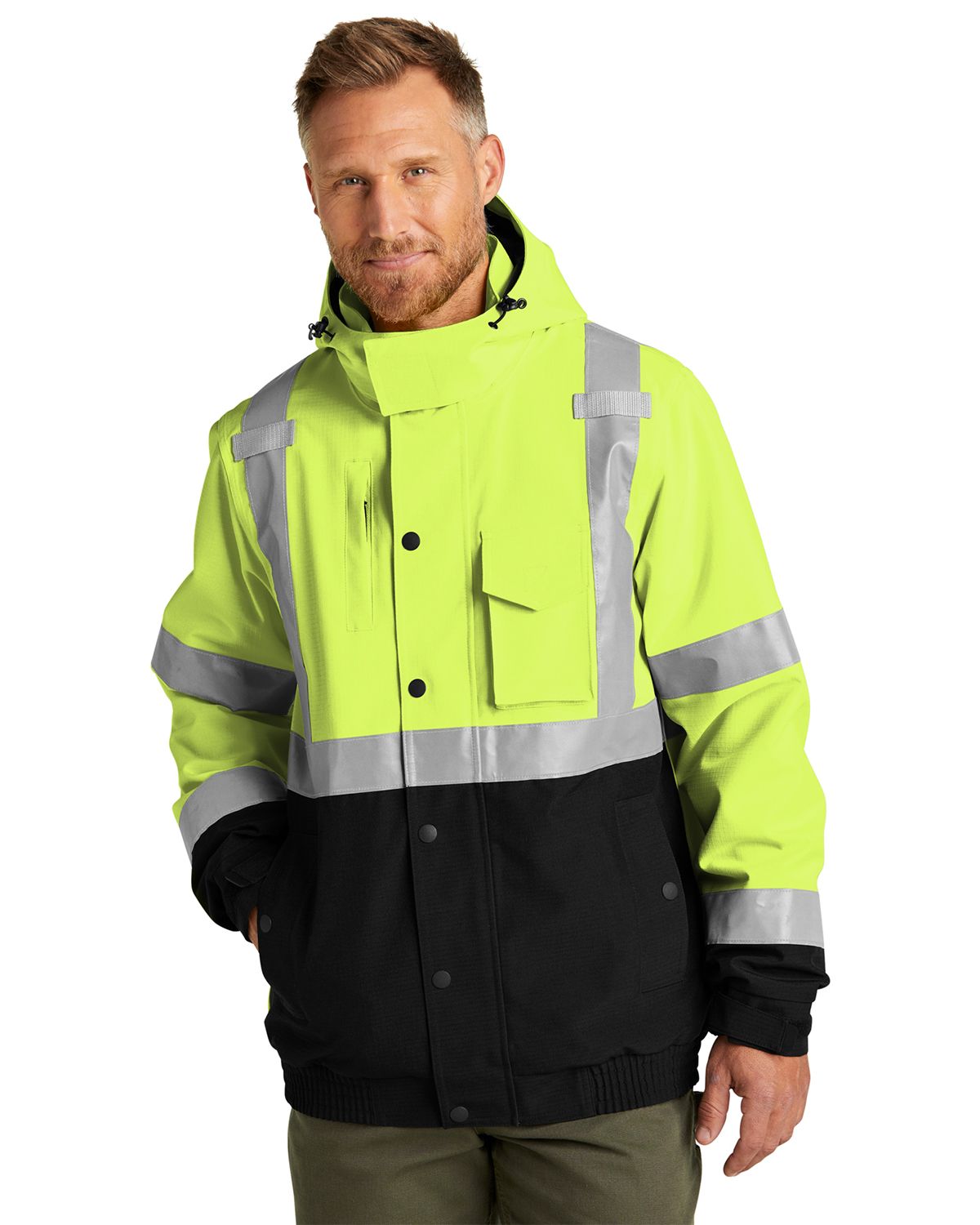CSJ501 CornerStone ANSI 107 Class 3 Waterproof Insulated Ripstop Bomber Jacket CSJ501 CornerStone ANSI 107 Class 3 Waterproof Insulated Ripstop Bomber Jacket