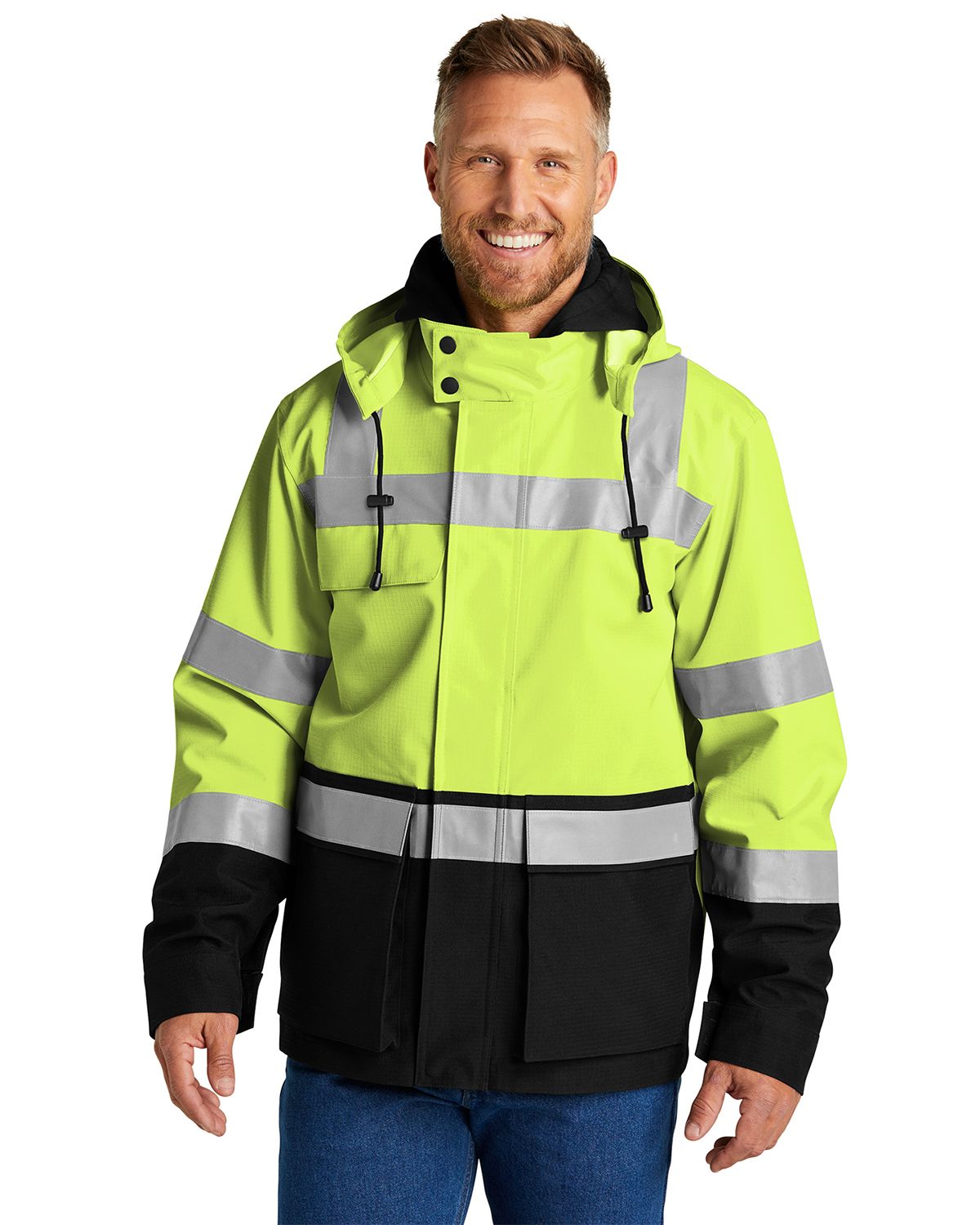 CSJ502 CornerStone ANSI 107 Class 3 Waterproof Ripstop 3-In-1 Parka CSJ502 CornerStone ANSI 107 Class 3 Waterproof Ripstop 3-In-1 Parka