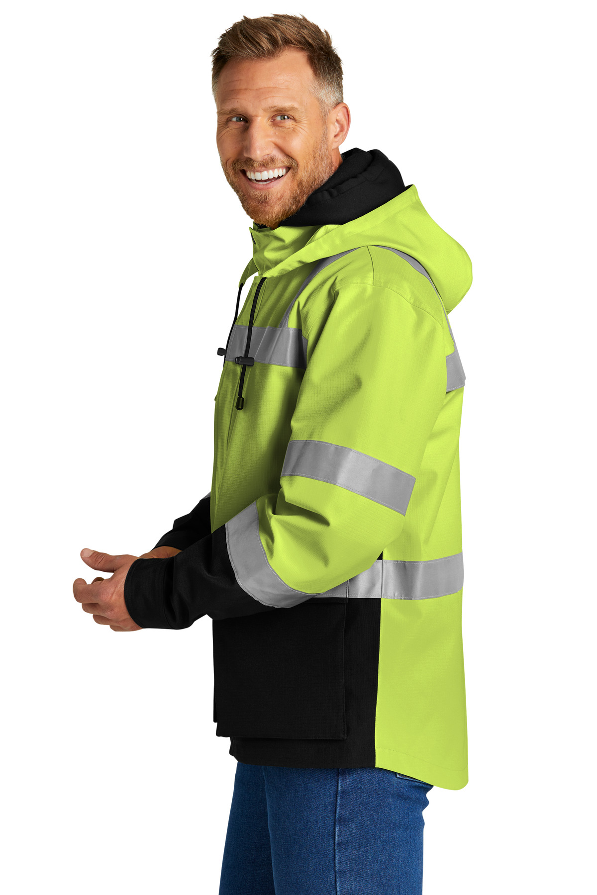 CSJ502 CornerStone ANSI 107 Class 3 Waterproof Ripstop 3-In-1 Parka - Siide Image