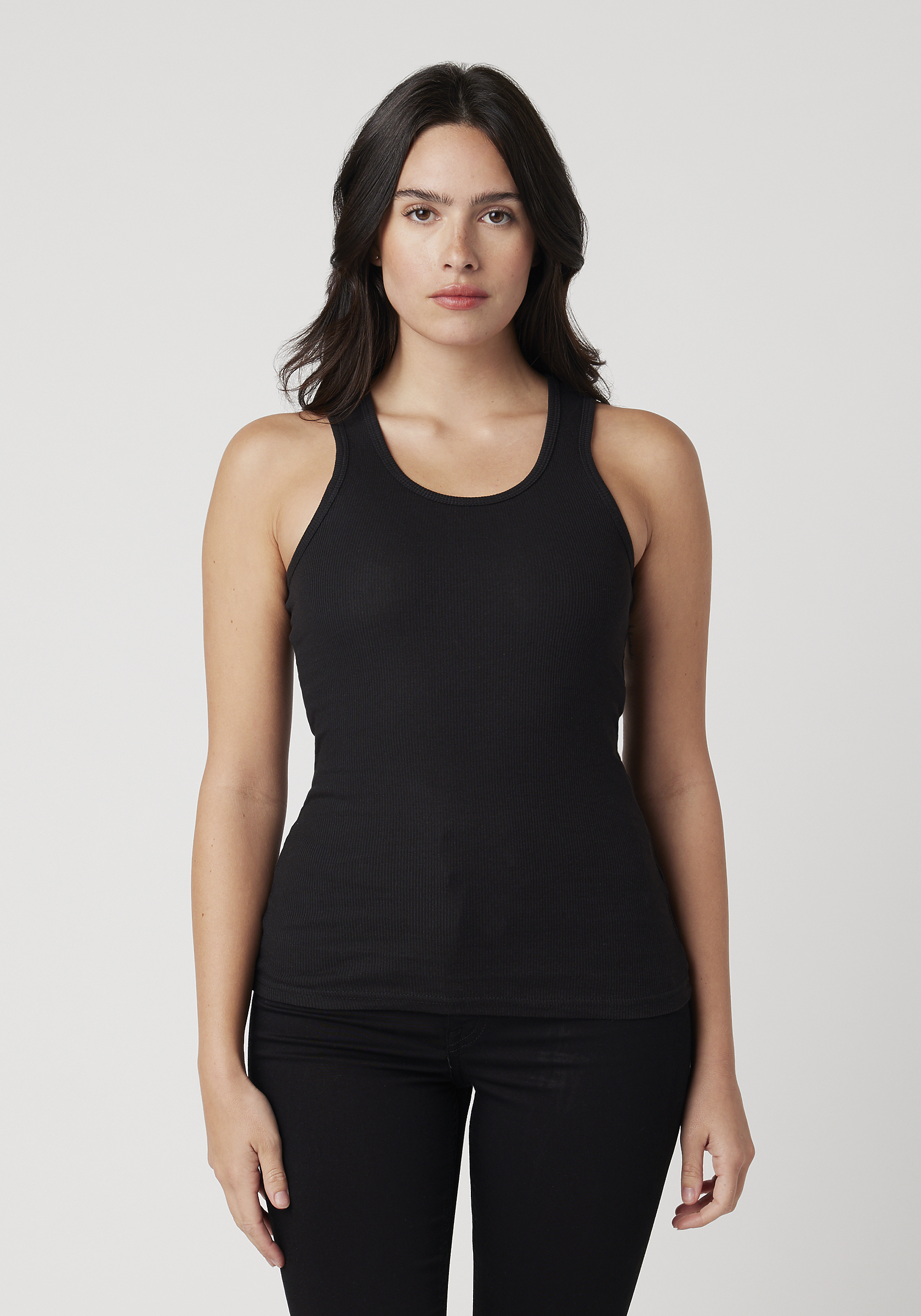 LC7703 Cotton Heritage Womens Fitted 2x1 Rib Tank