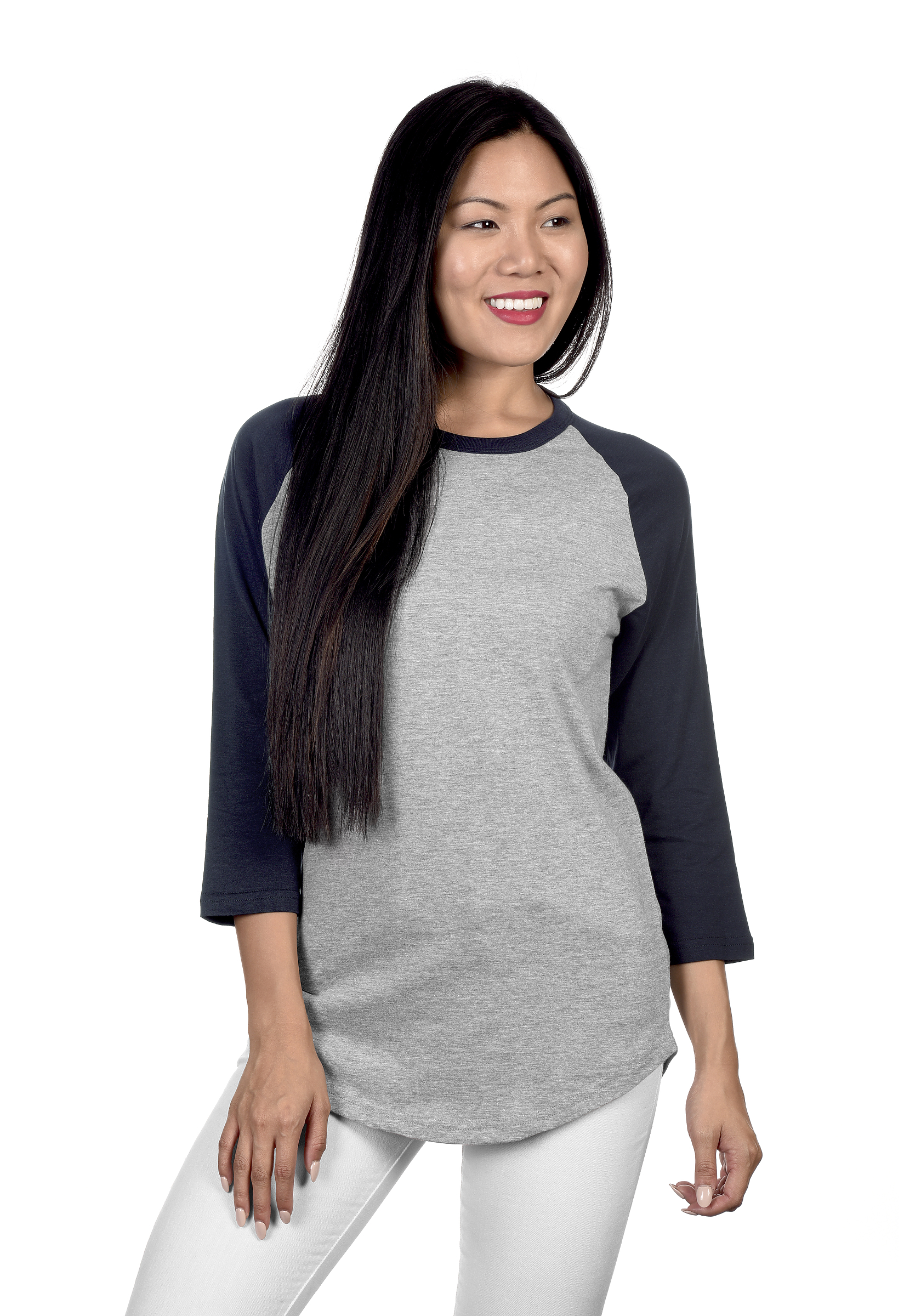 MC1190 Cotton Heritage Unisex 3/4 Sleeve Baseball Tee