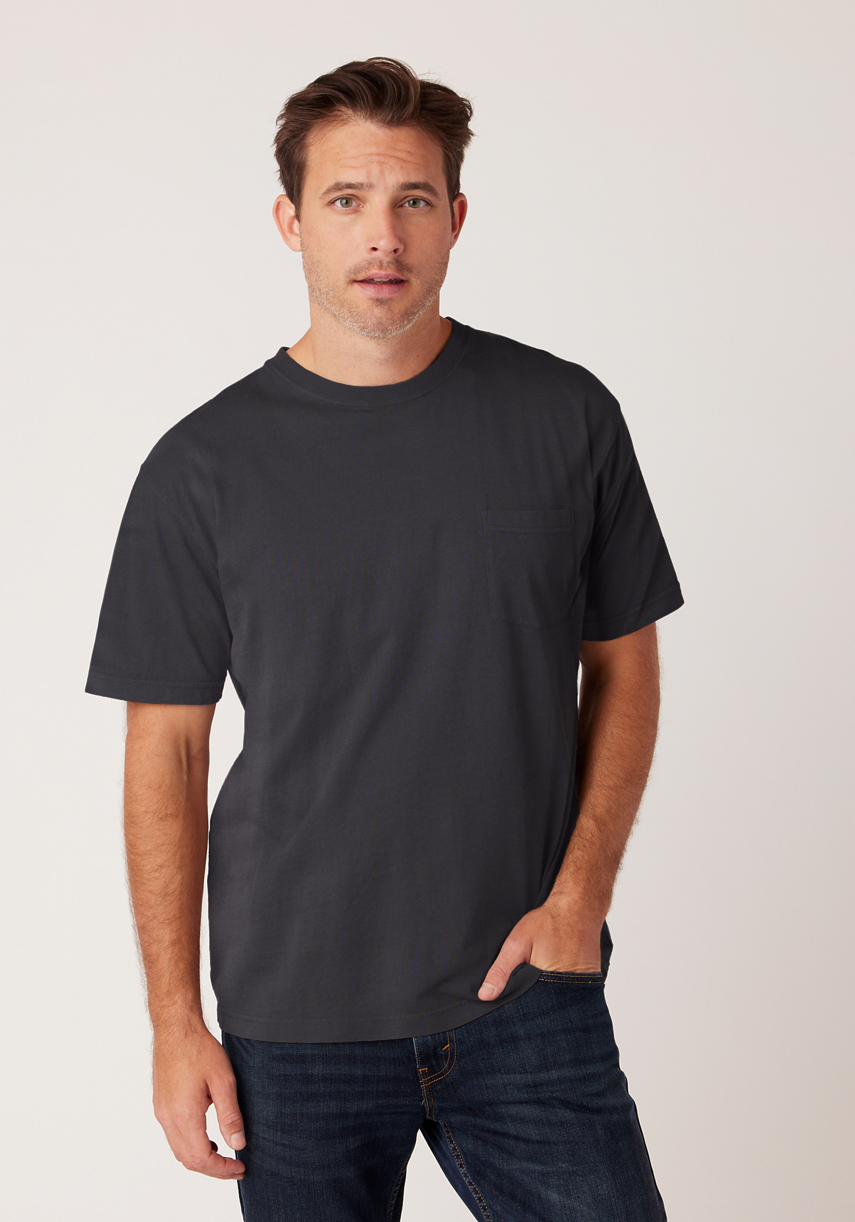 OU1620 Cotton Heritage Garment Dye S/S Pocket T-shirt
