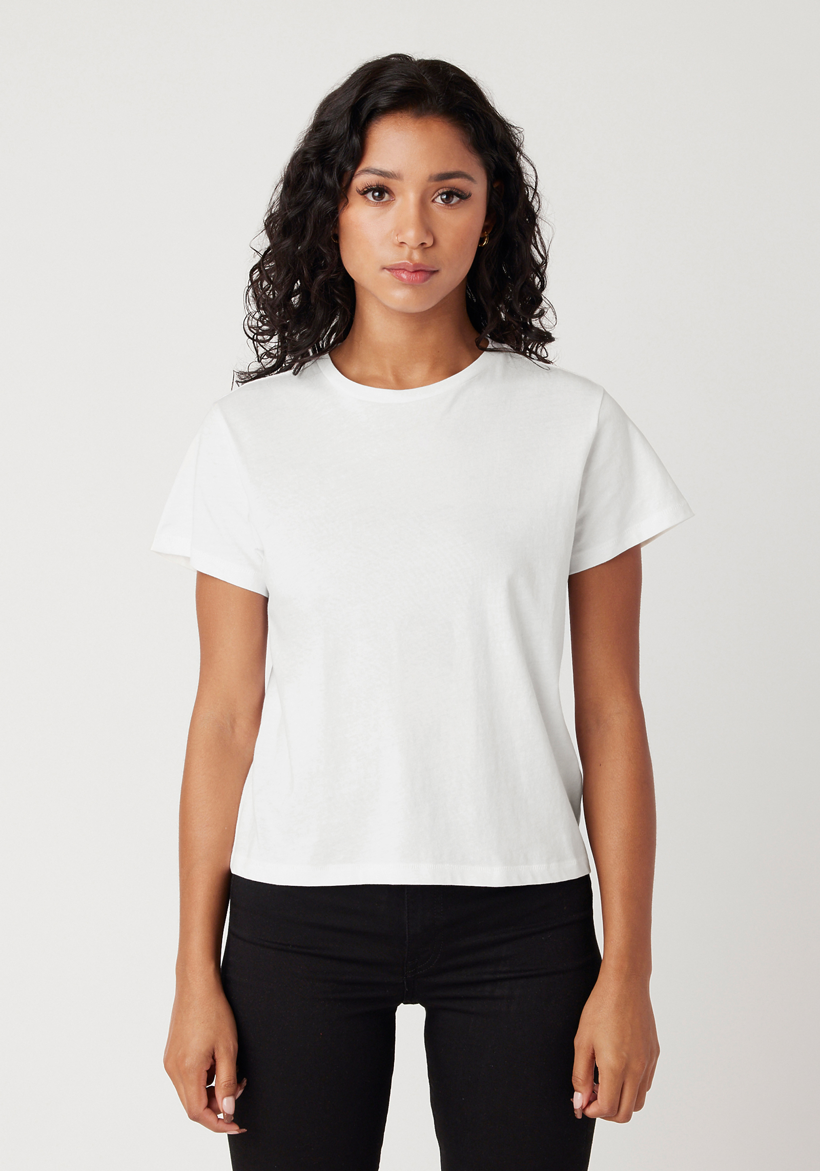 OW1086 Cotton Heritage High-Waisted Tee