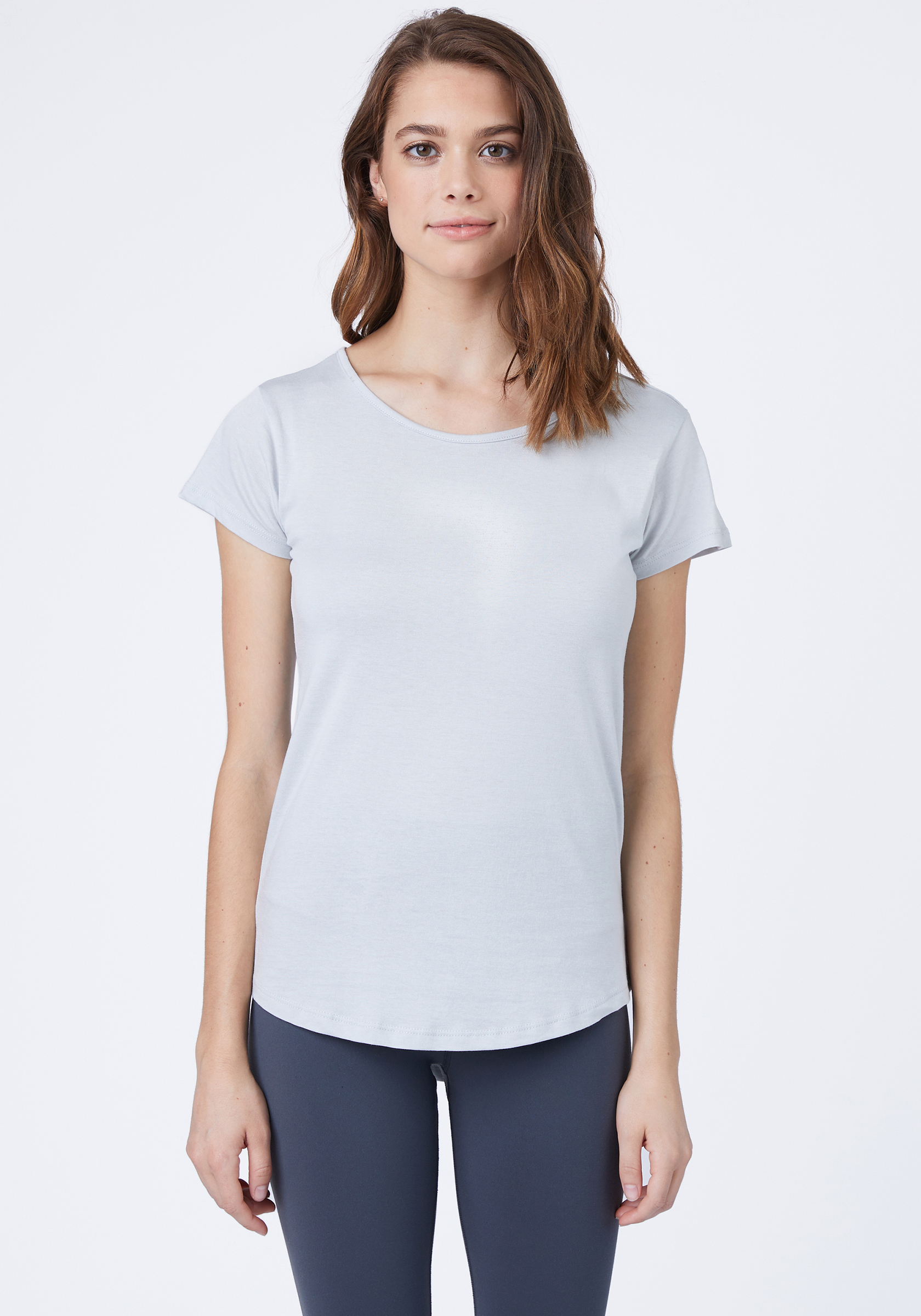 W1216 Cotton Heritage Cotton Modal Scoop Neck Tee