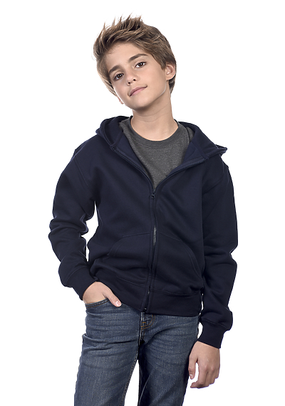 Y2560 Cotton Heritage Youth Full-Zip Hoodie