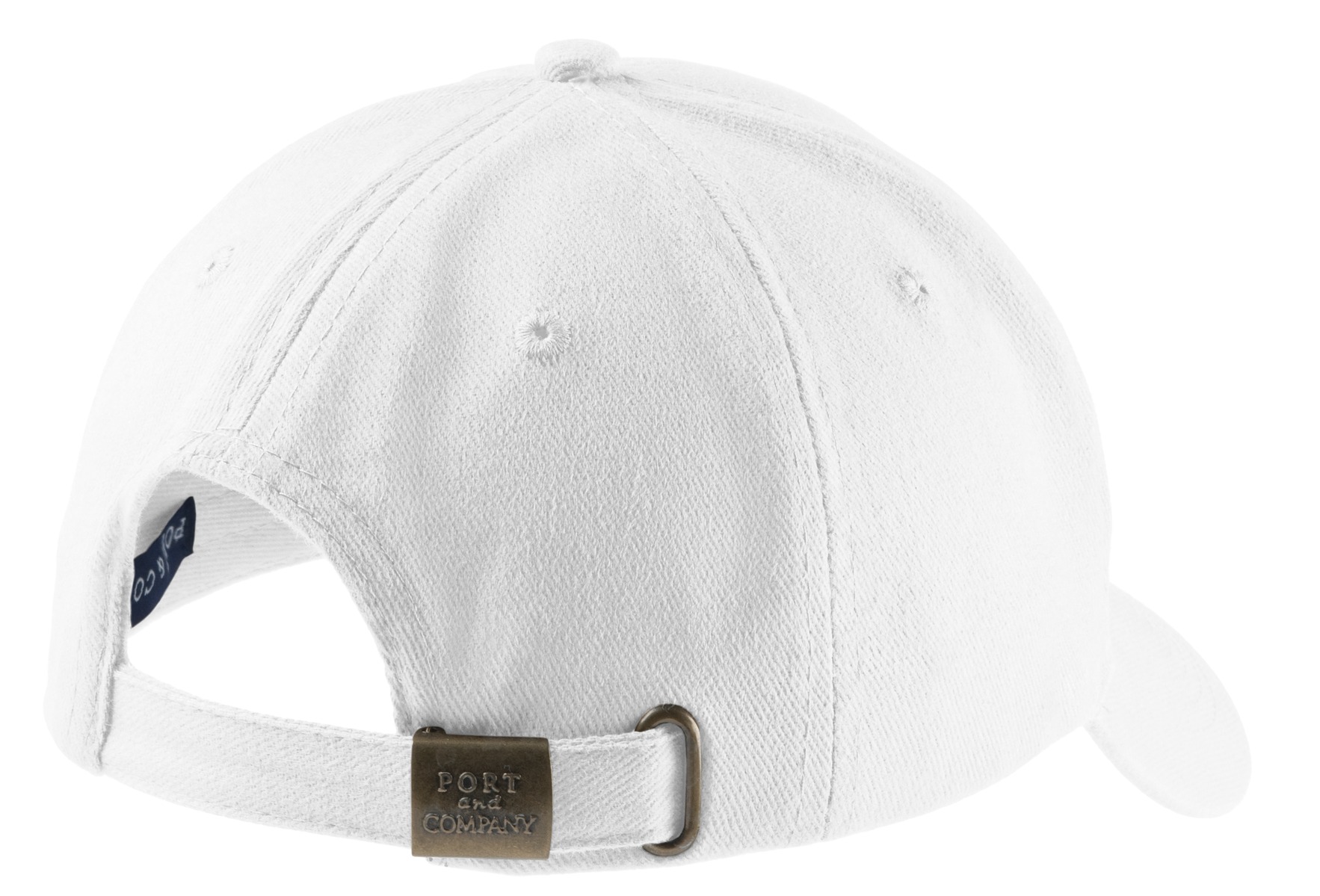CP82 Port & Company Brushed Twill Cap. - Back Image