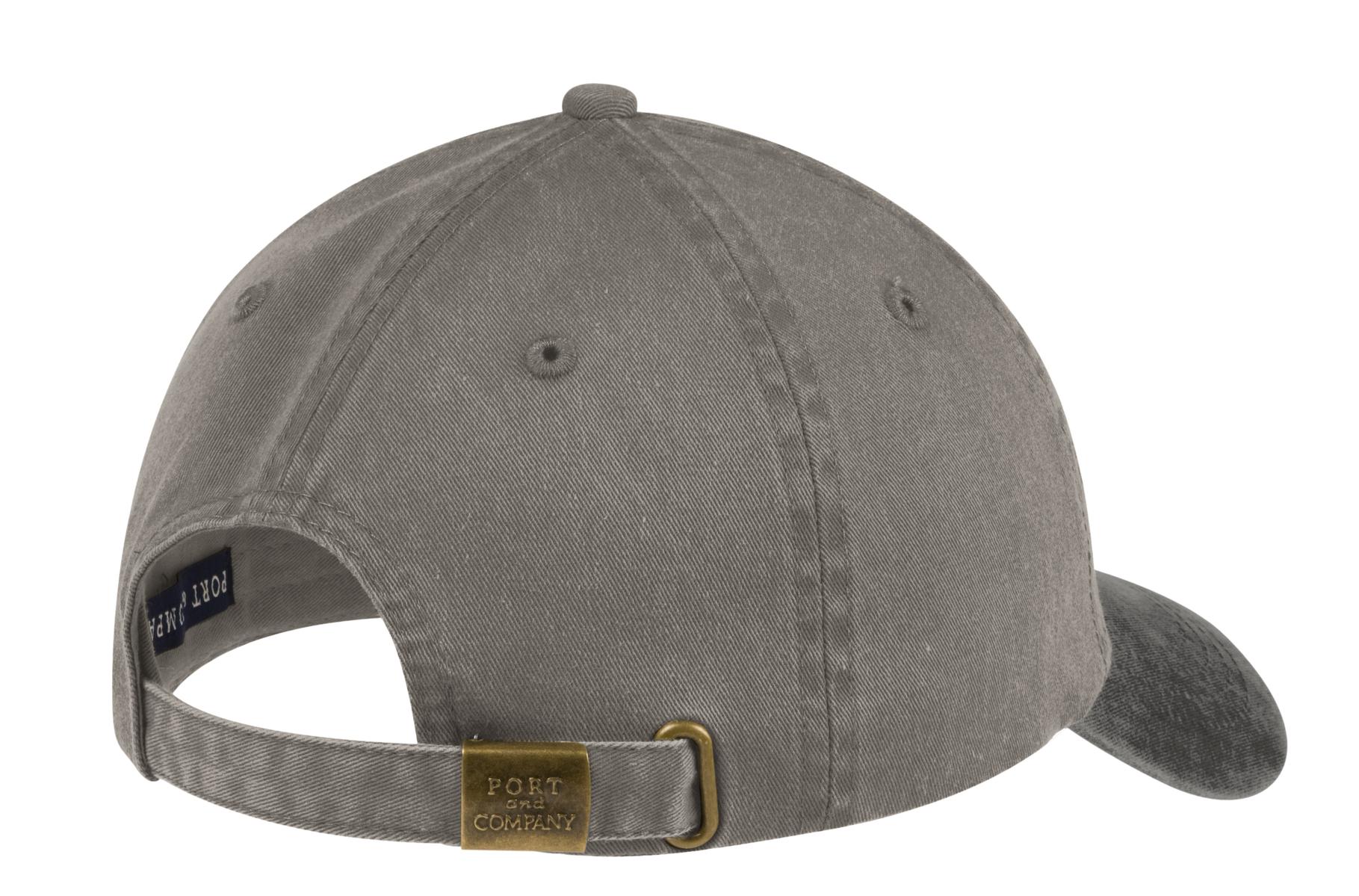 CP83 Port & Company -Two-Tone Pigment-Dyed Cap. - Back Image