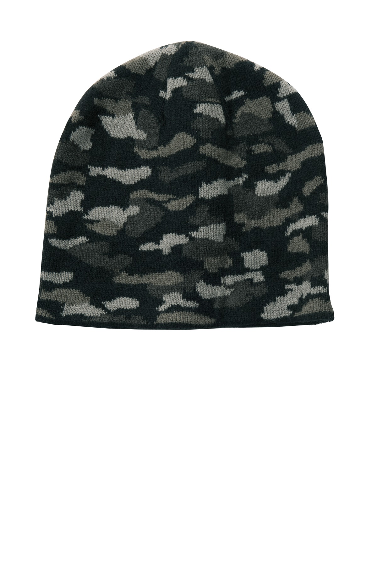 CP91C Port & Company Camo Beanie Cap. Zoom Image