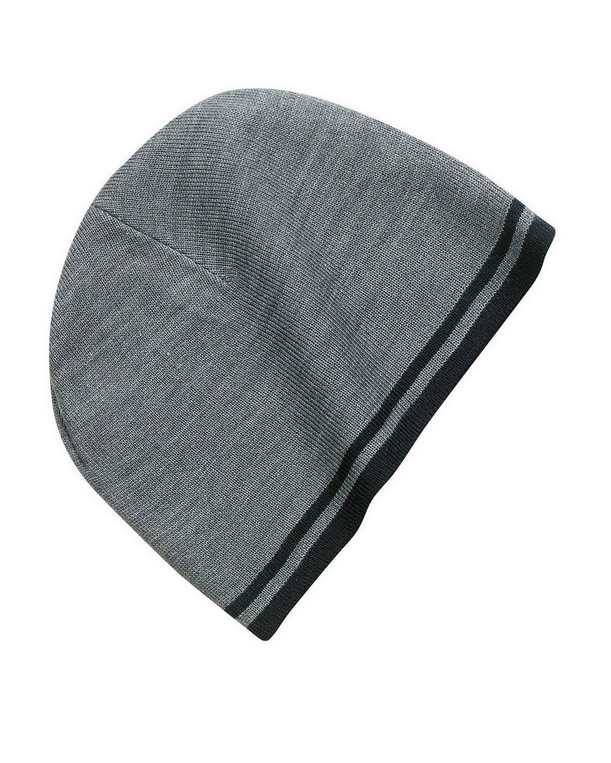 CP93 Port & Company Fine Knit Skull Cap with Stripes.
