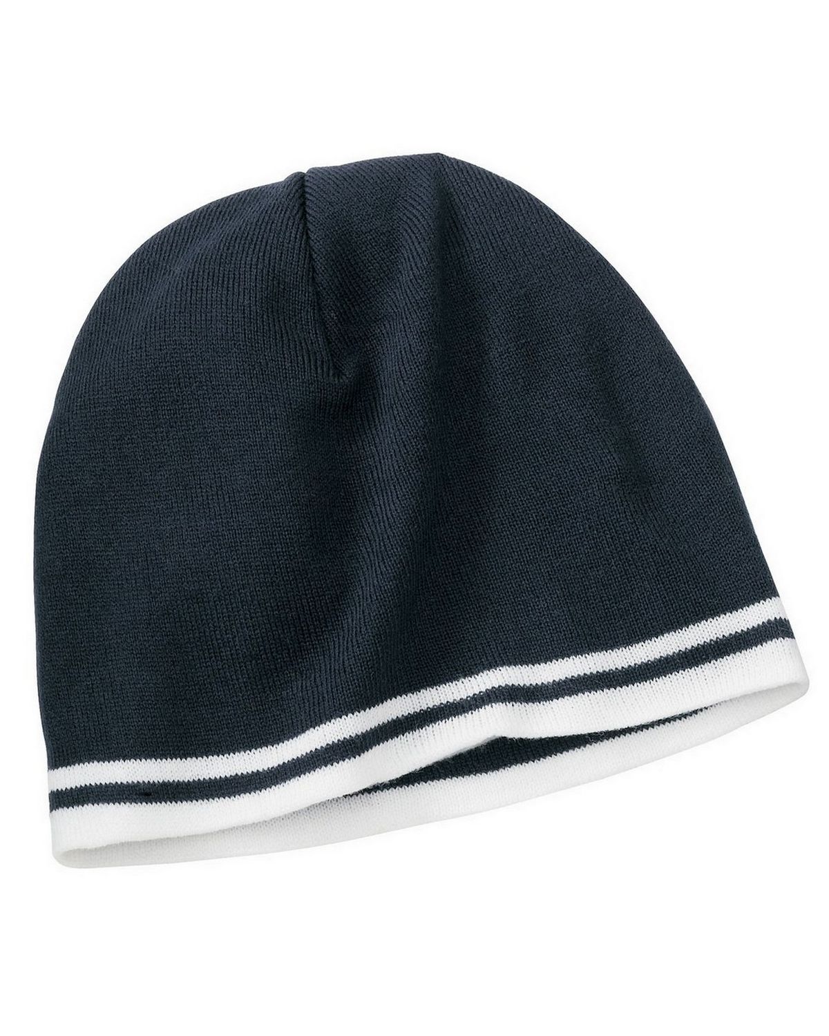 CP93 Port & Company Fine Knit Skull Cap with Stripes. CP93 Port & Company Fine Knit Skull Cap with Stripes.