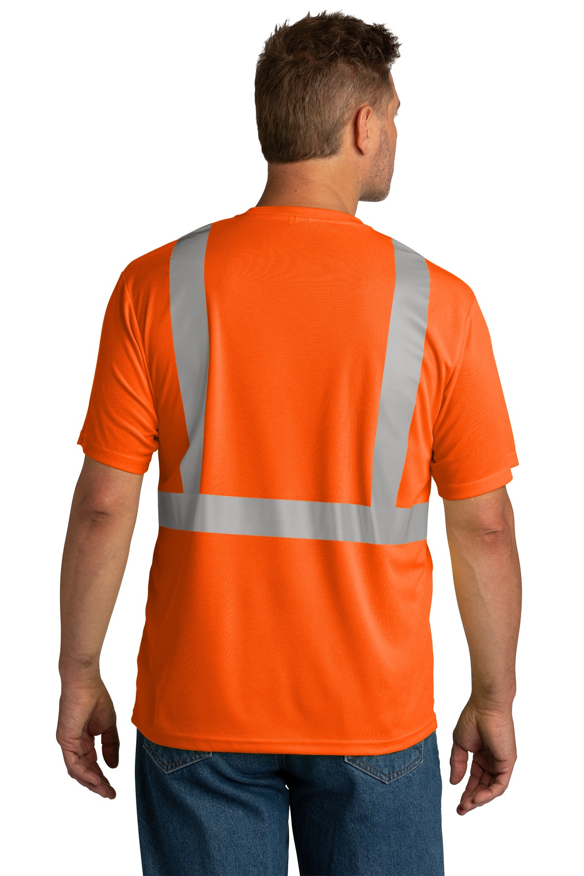 CS200 CornerStone ANSI 107 Class 2 Mesh Tee. - Back Image