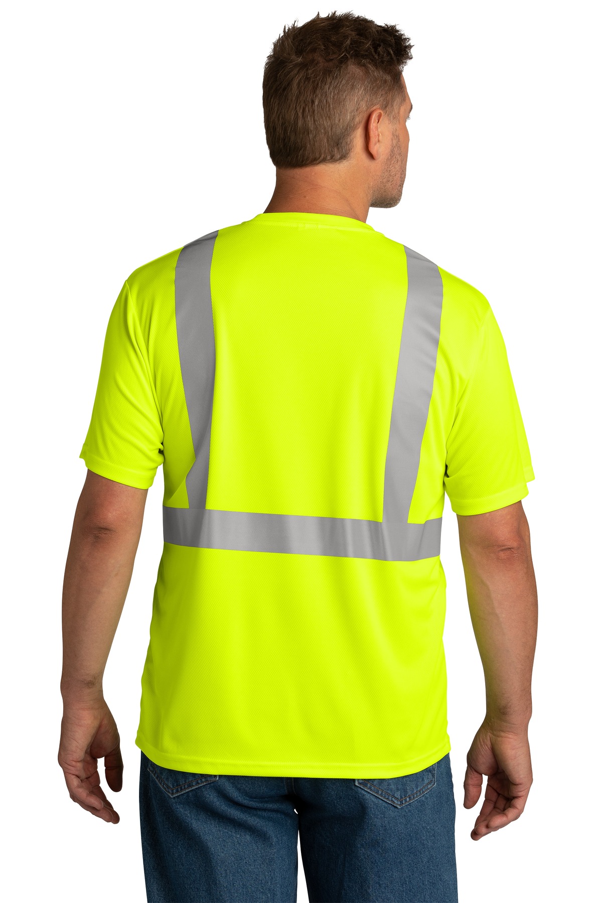 CS200 CornerStone ANSI 107 Class 2 Mesh Tee. - Back Image