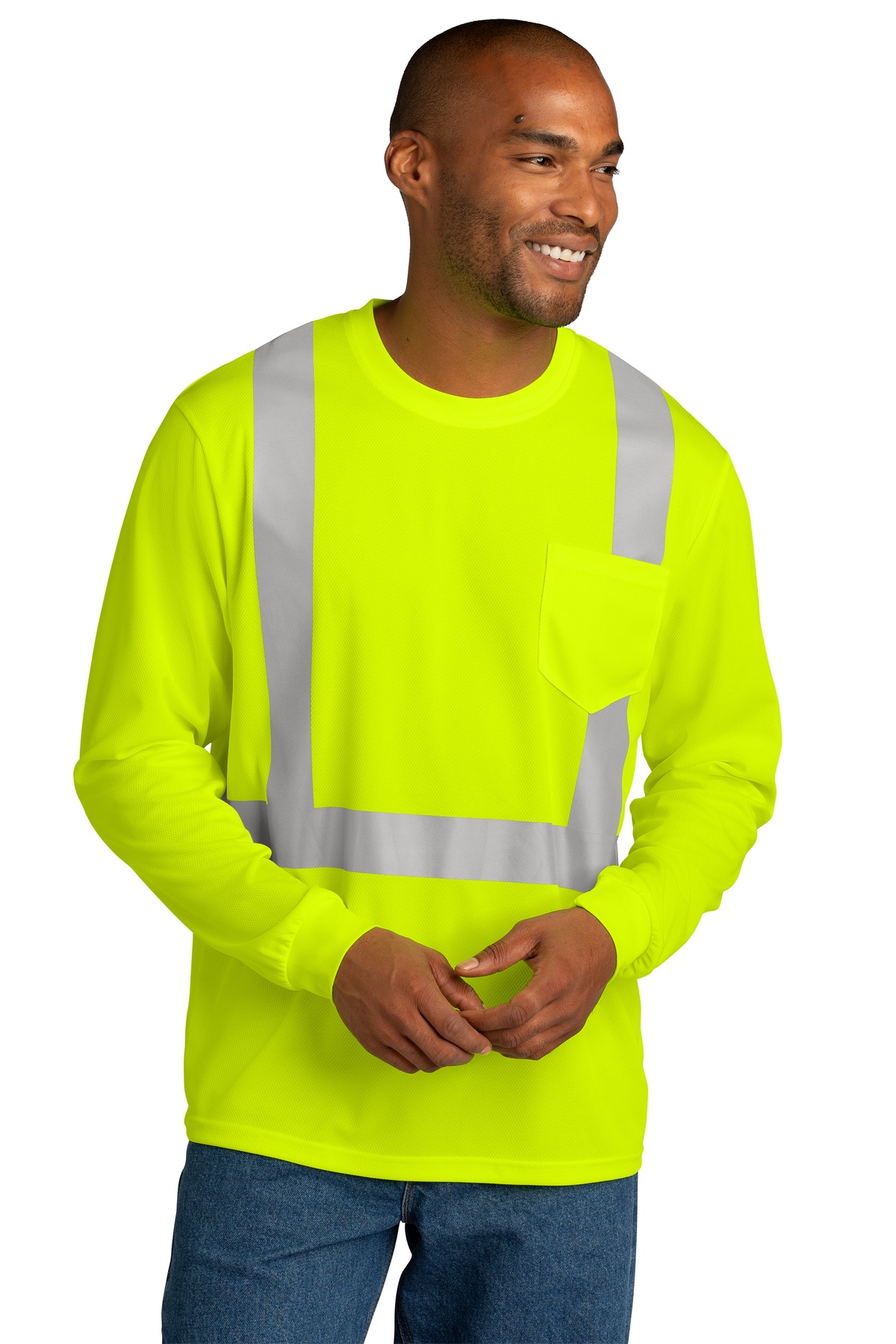 CS201 CornerStone ANSI 107 Class 2 Mesh Long Sleeve Tee. CS201 CornerStone ANSI 107 Class 2 Mesh Long Sleeve Tee.