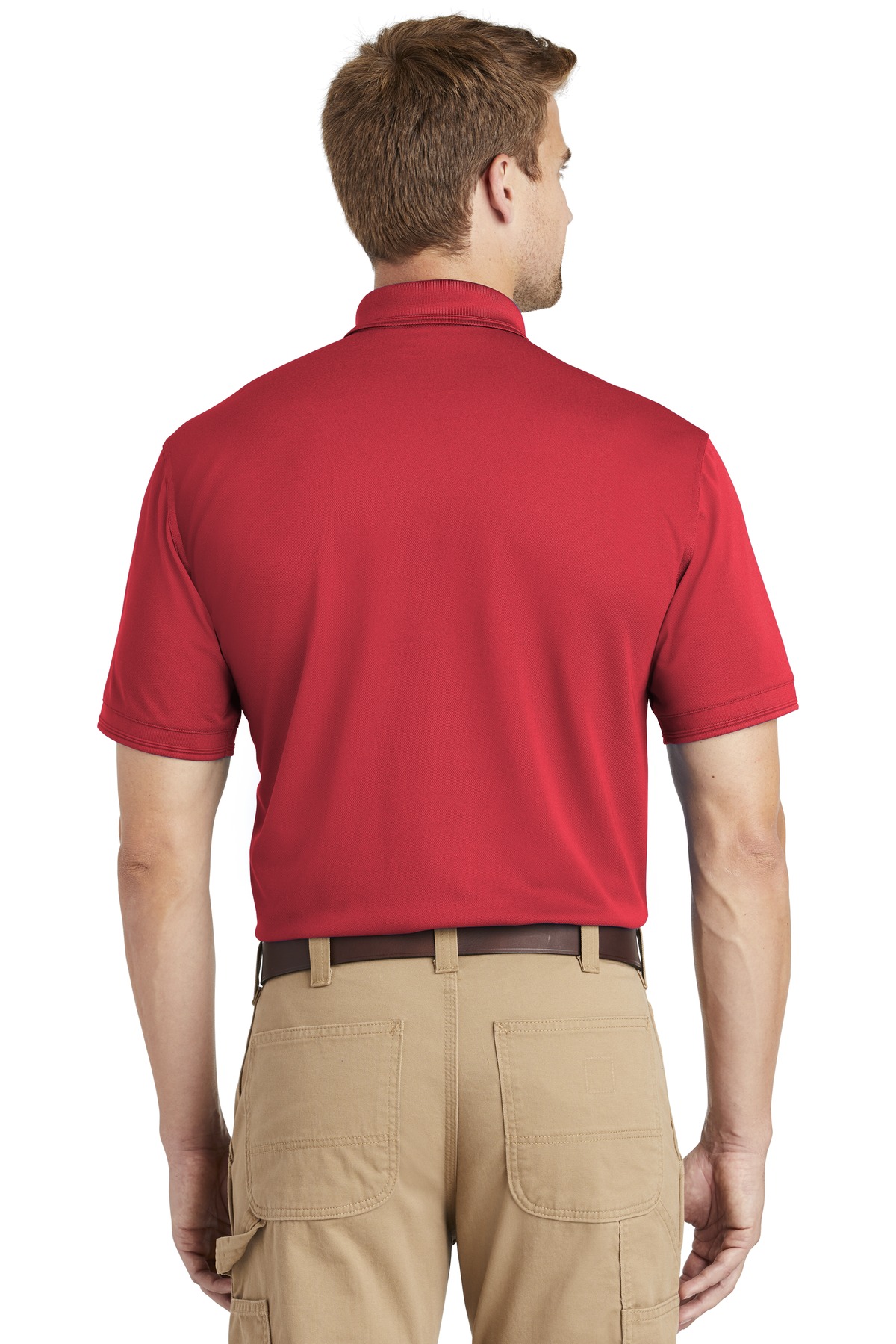 CS4020 CornerStone Industrial Snag-Proof Pique Polo. - Back Image