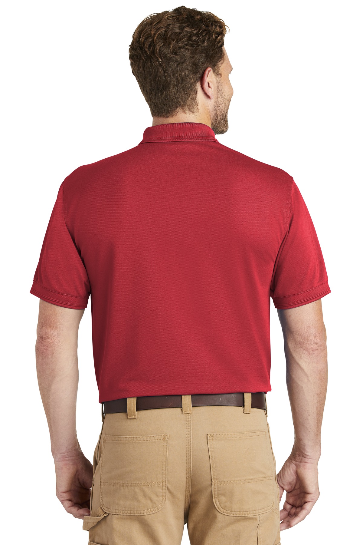 CS4020P CornerStone Industrial Snag-Proof Pique Pocket Polo. - Back Image