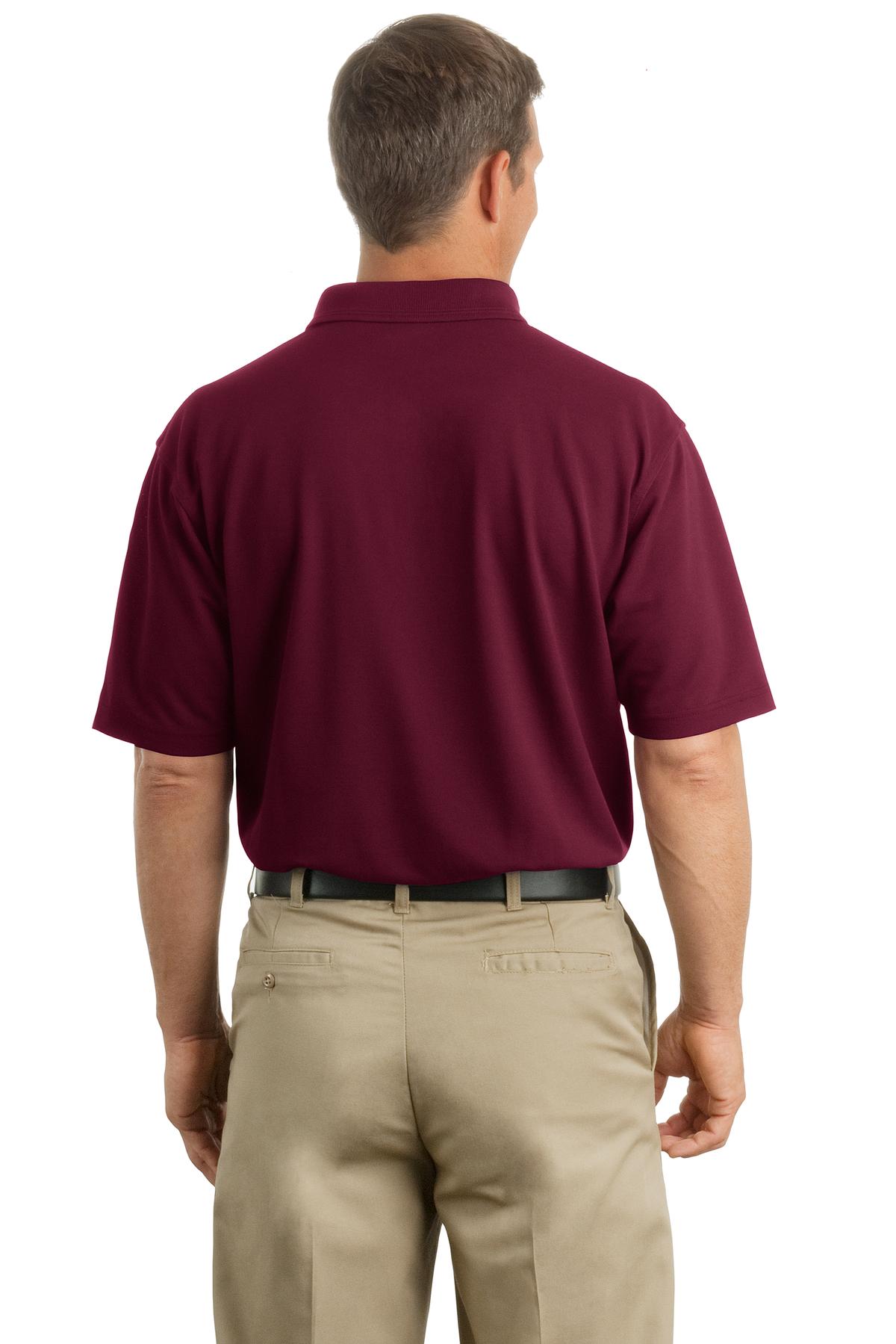 CS402P CornerStone - Industrial Pocket Pique Polo. - Back Image
