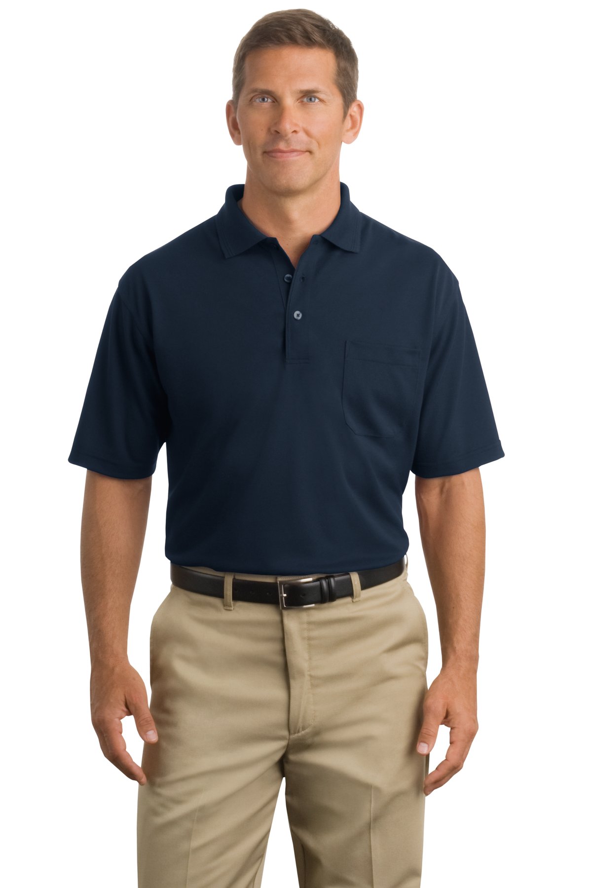 CS402P CornerStone - Industrial Pocket Pique Polo.