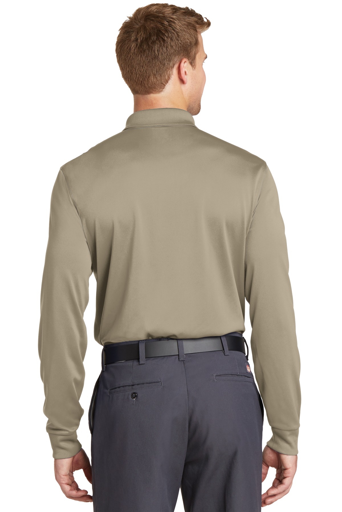 CS412LS CornerStone Select Snag-Proof Long Sleeve Polo. - Back Image