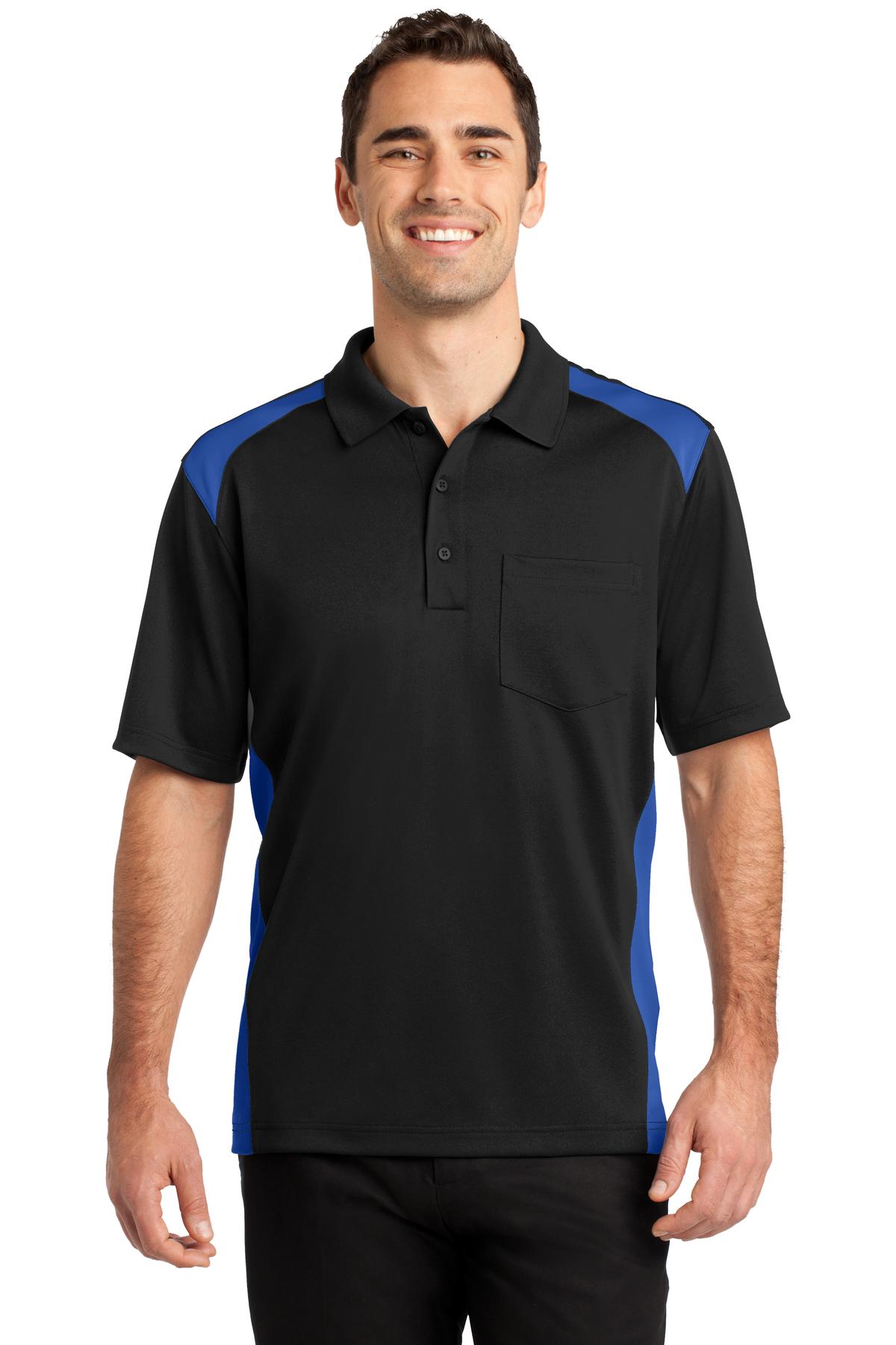 CS416 CornerStone Select Snag-Proof Two Way Colorblock Pocket Polo CS416 CornerStone Select Snag-Proof Two Way Colorblock Pocket Polo