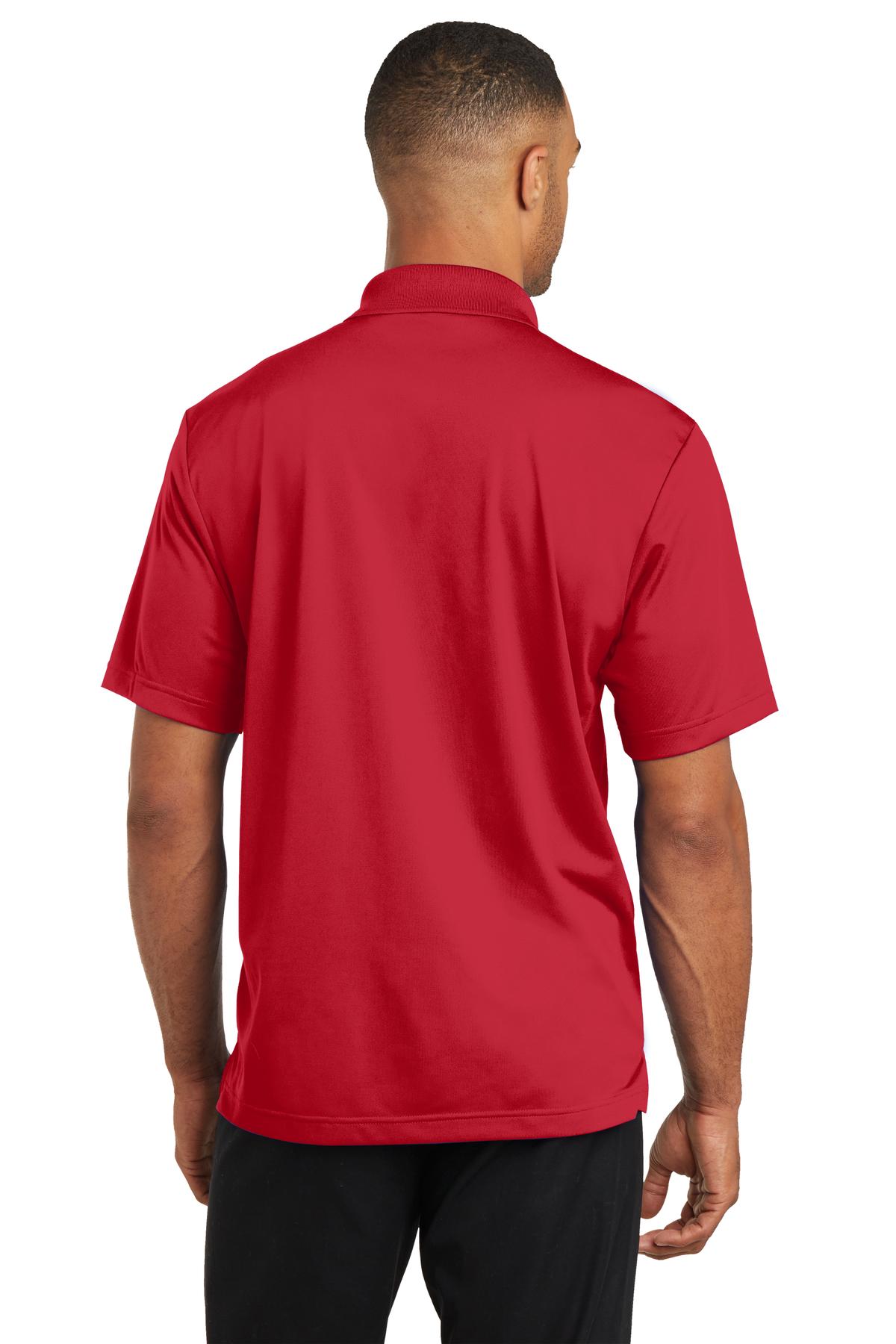 CS421 CornerStone Micropique Gripper Polo. - Back Image