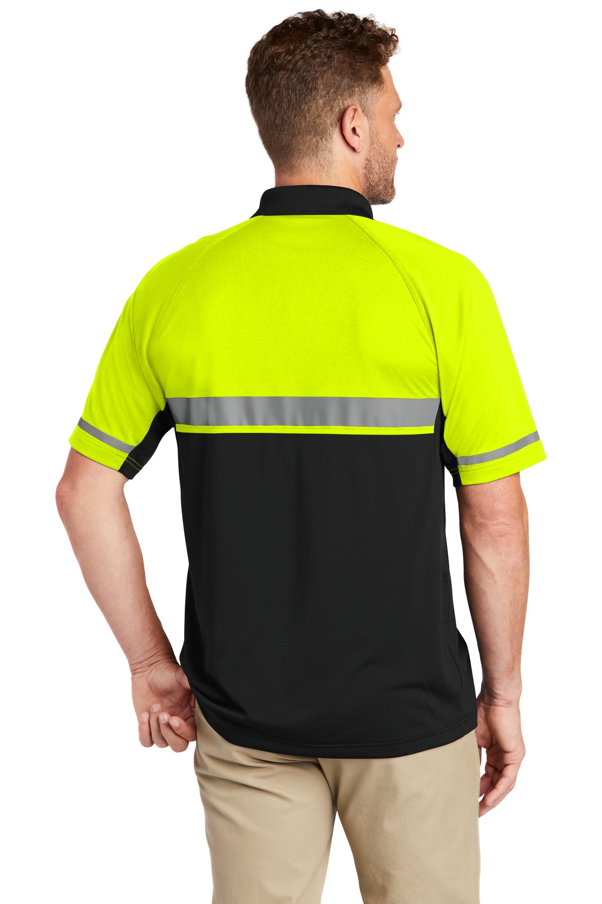 CS423 CornerStone Select Lightweight Snag-Proof Enhanced Visibility Polo - Back Image
