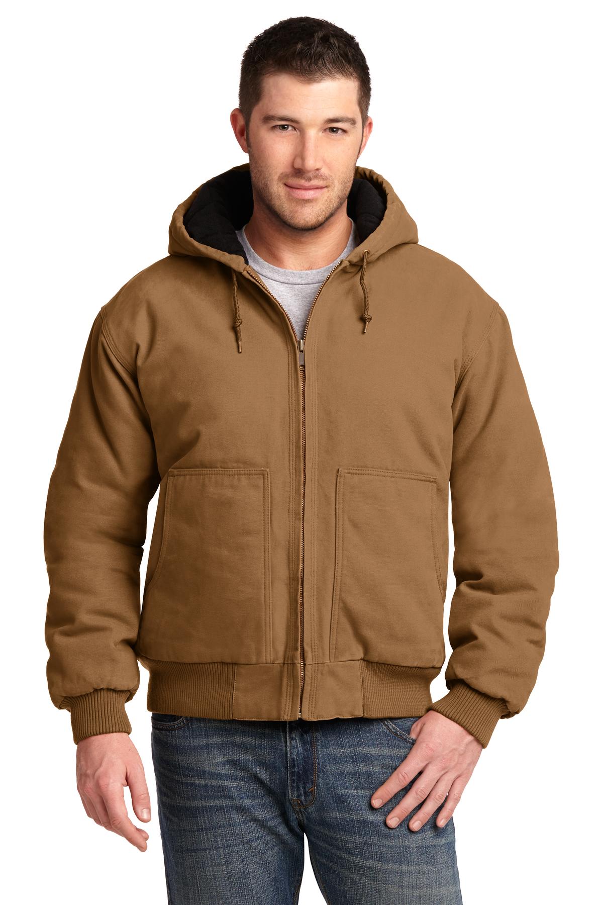 CSJ41 CornerStone Washed Duck Cloth Insulated Hooded Work Jacket.